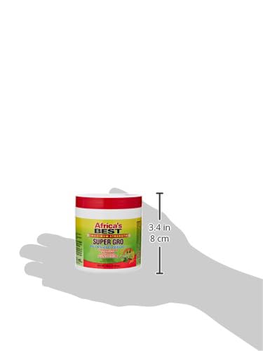 Africa's Best Maximum Strength Super Gro Hair & Scalp Conditioner - 5.25 oz | Deep Moisturizing Treatment for Natural, Curly & Dry Hair | Perfect for Daily Use & Hair Growth Care