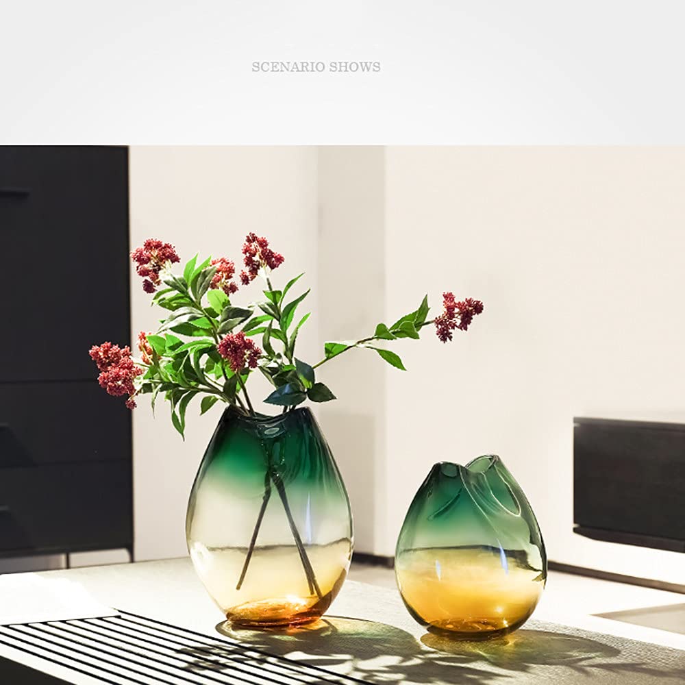 Luxury Gradient Glass Vase for Flowers - 9.25