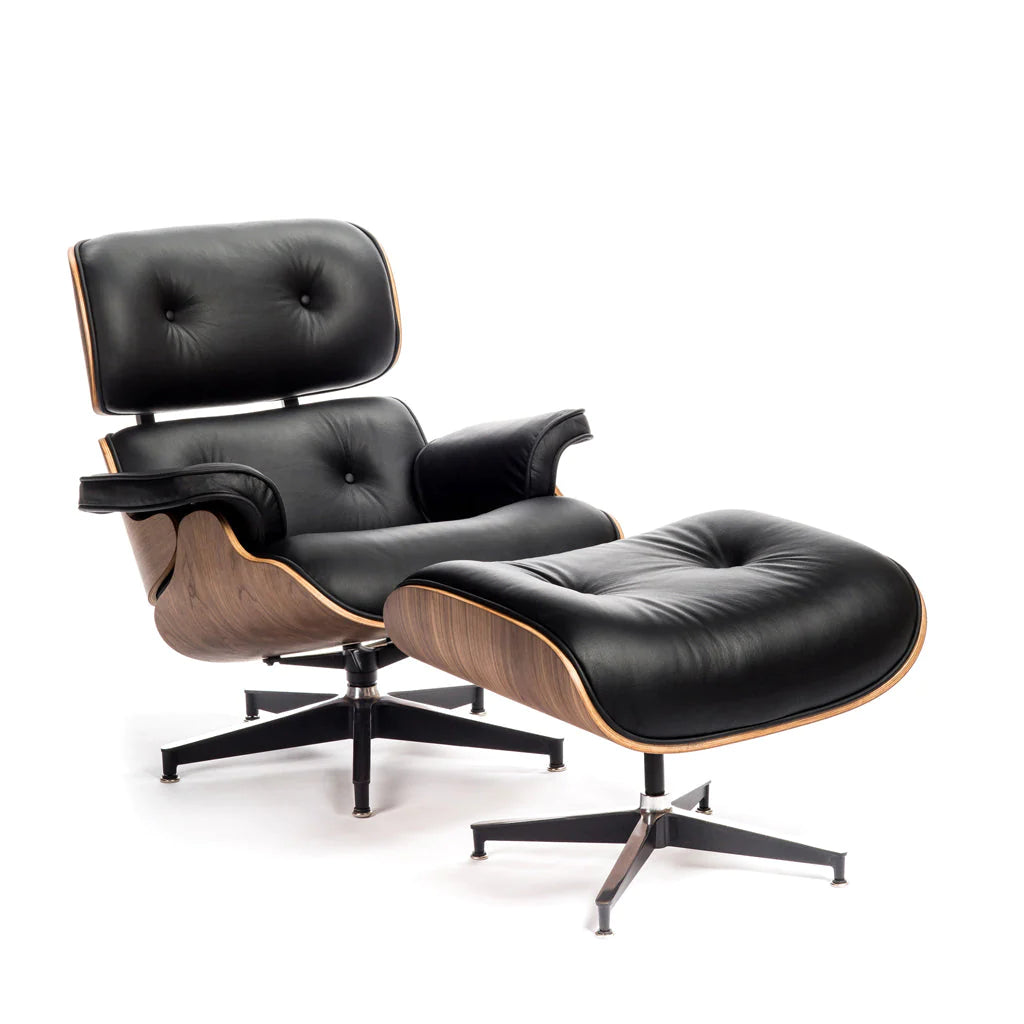 Ergonomic Case Study Chair with Ottoman - Comfortable Office & Home Desk Chair for Long Hours Sitting - Perfect for Work, Study, and Relaxation