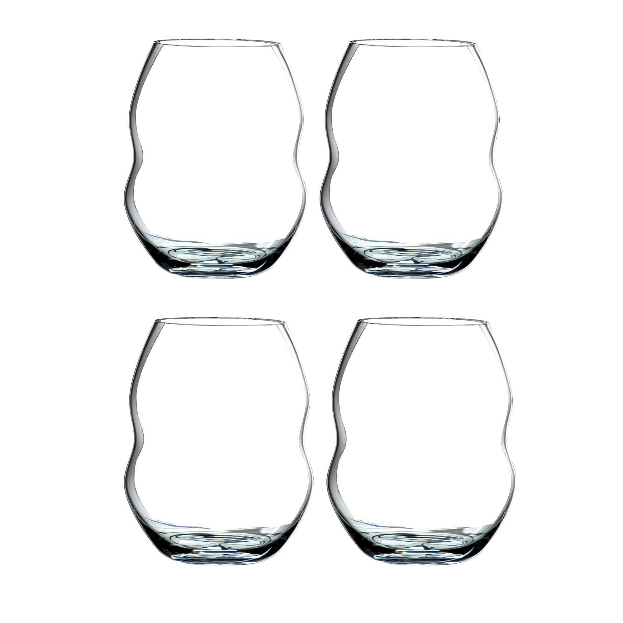 Riedel Swirl Crystal White Wine Glasses Set of 4 - Elegant Stemware for Chardonnay, Sauvignon Blanc & Fine Dining
