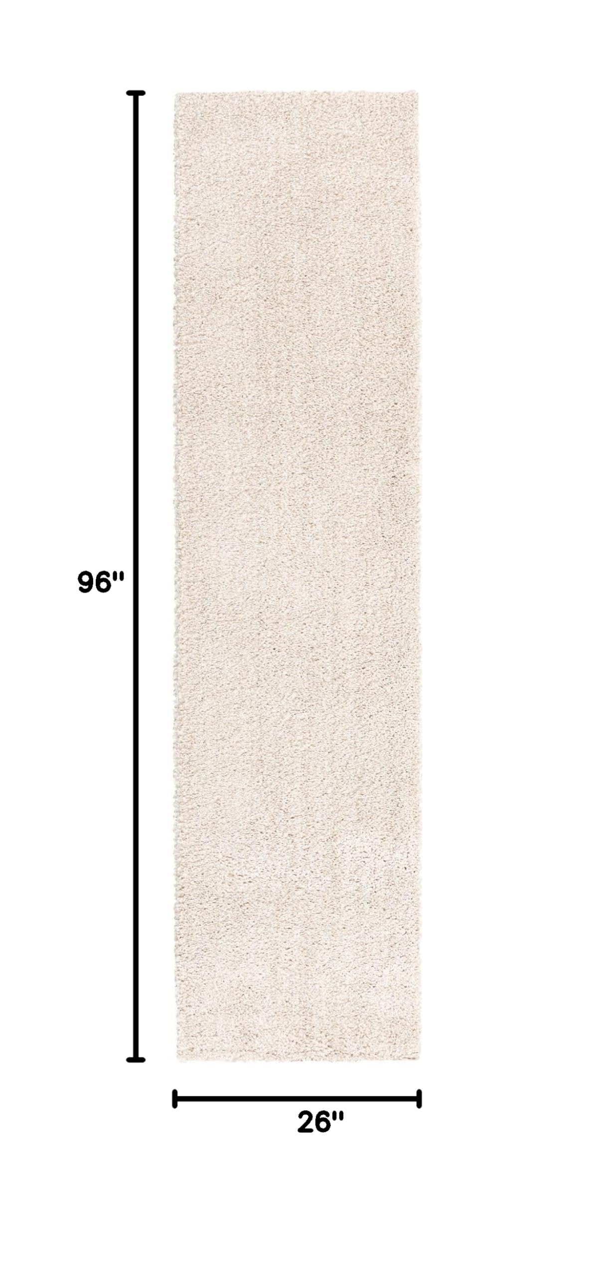Unique Loom Solo Collection Calabasas Ivory Area Rug 2'2