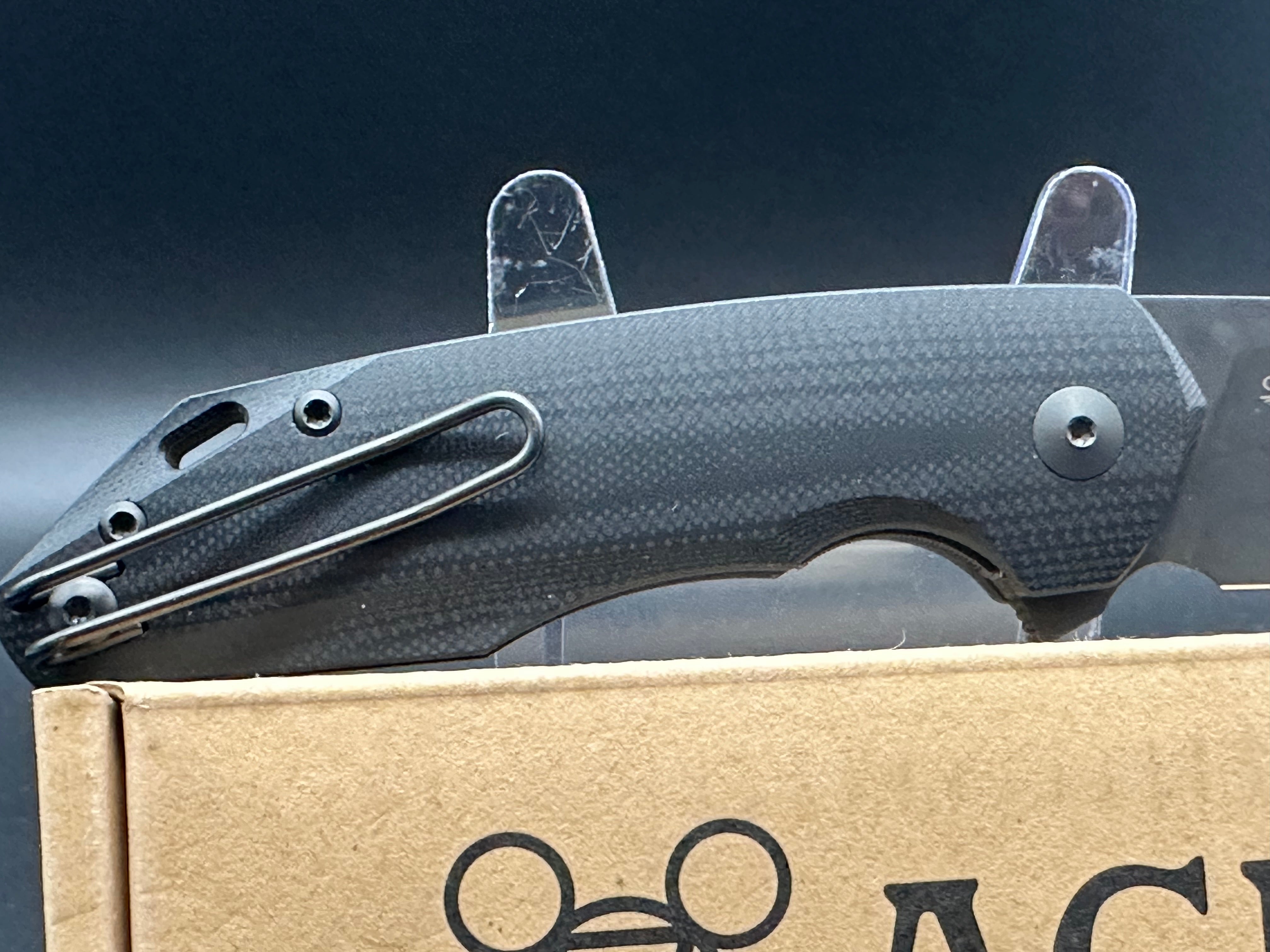 Giant Mouse ACE Corta Folding Knife - Black G10 & Titanium Frame, Blackout Drop Point Blade, Bohler M390 Steel - EDC, Outdoor, Camping, Survival Gear