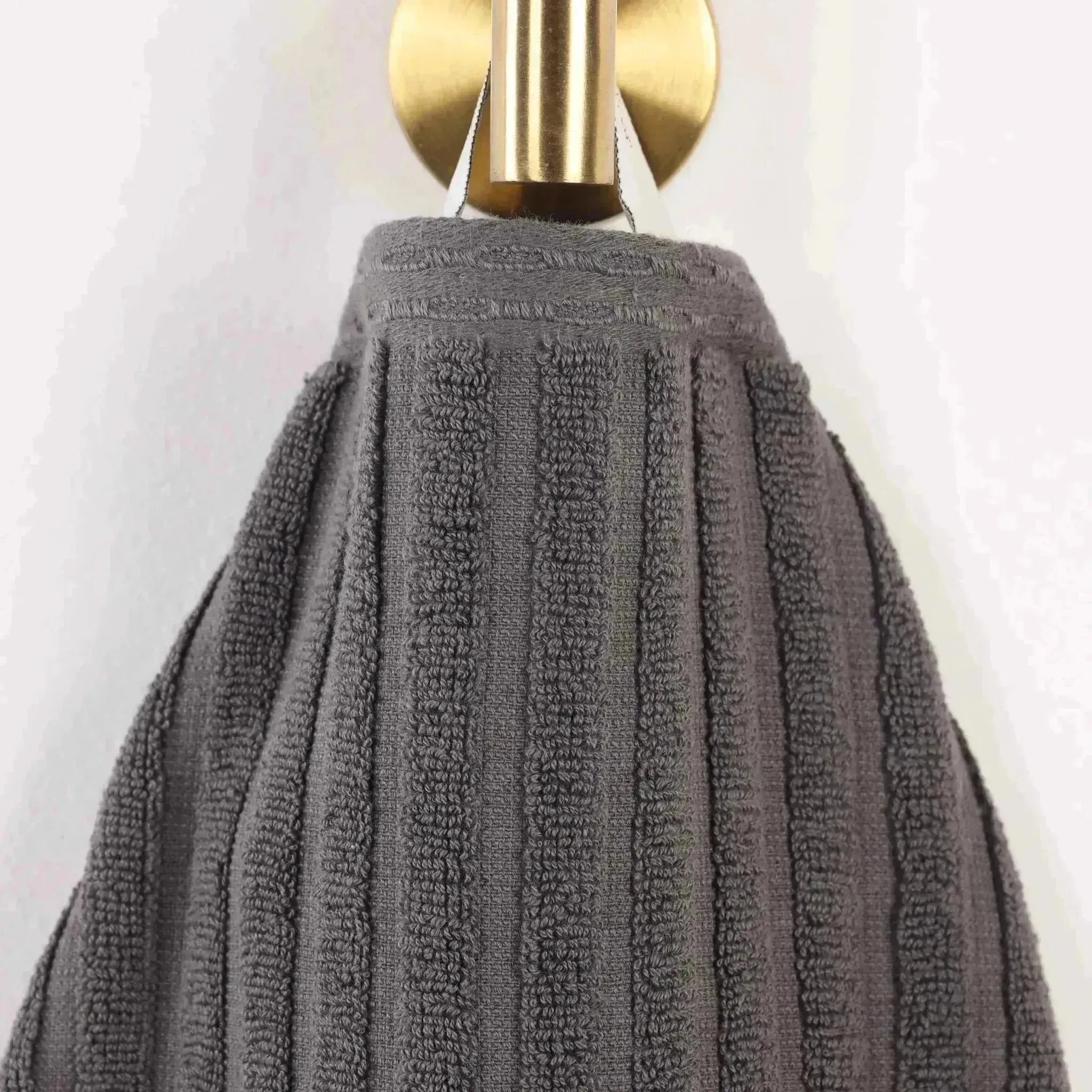 Premium Soho Ribbed Cotton Hand Towel Set - 4-Piece Ultra Absorbent Bath Towels for Kitchen, Bathroom & Gym - Soft & Quick-Drying
