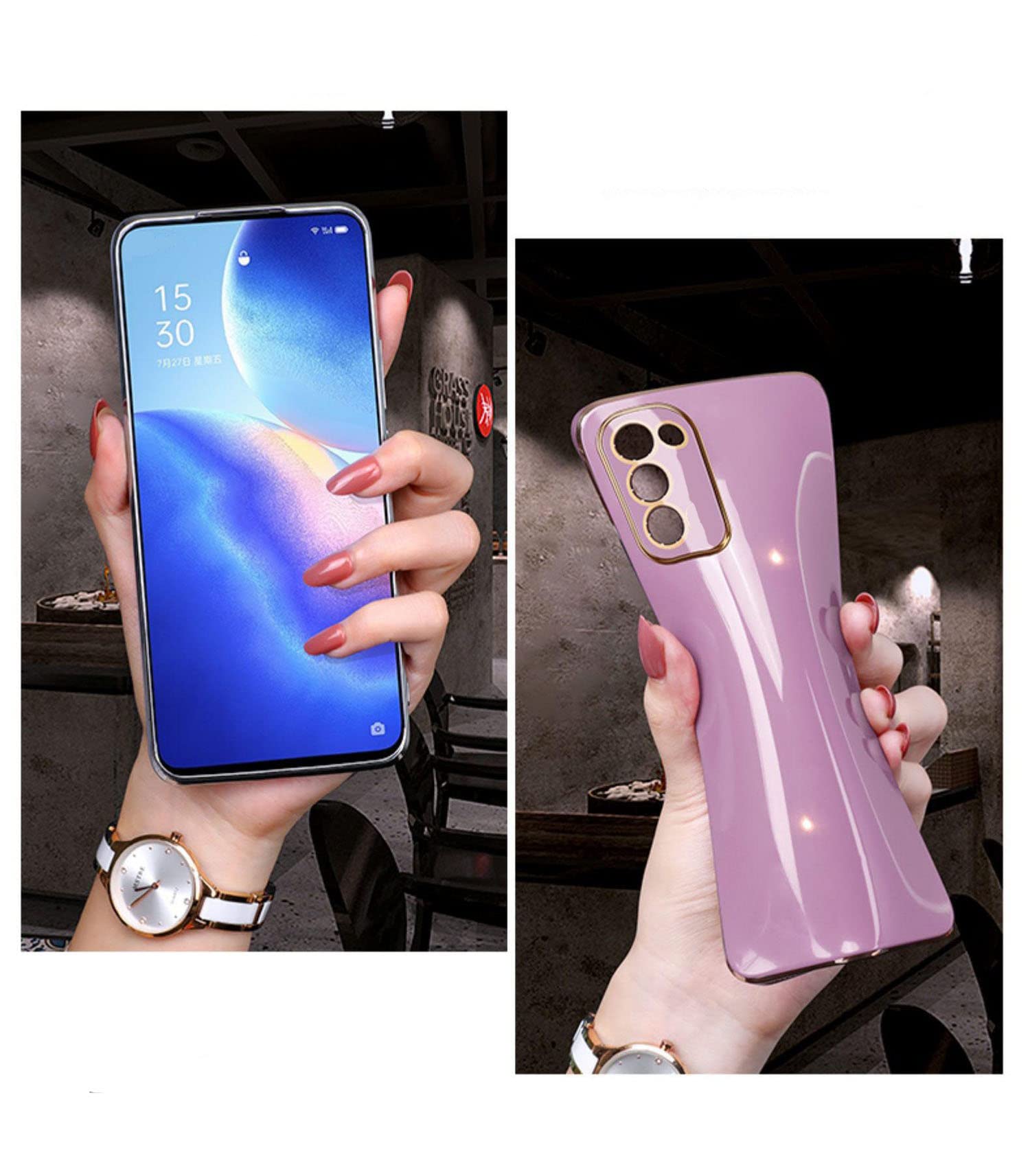 Samsung Galaxy A32 5G Case - Cute Shockproof TPU Silicone Cover with Full Camera Protection & Electroplate Bumper Edge (6.5 Inch, Black) - Perfect for Daily Use, Travel, and Outdoor Activities