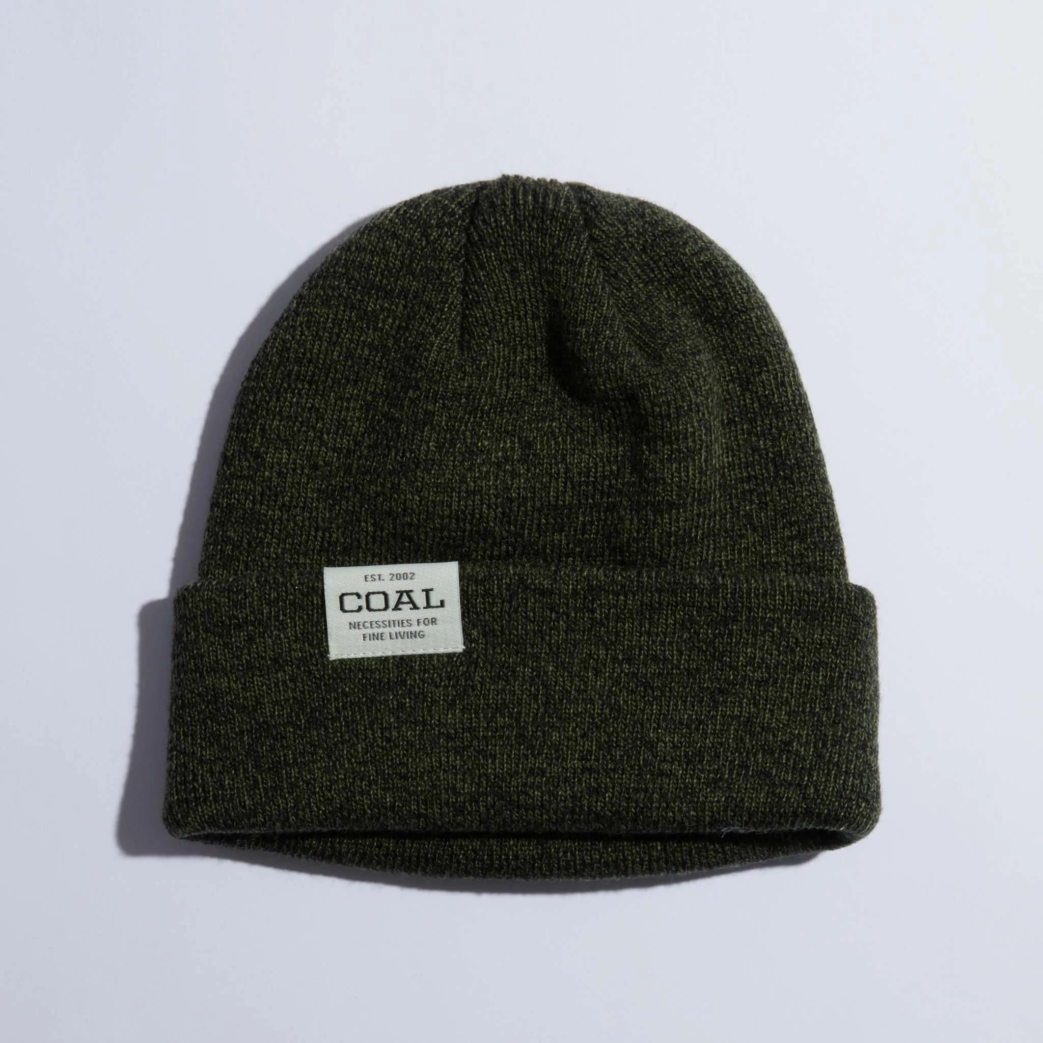 Coal Uniform Low Profile Beanie Hat - Olive Black Marl - Warm Winter Skull Cap for Men & Women - Perfect for Outdoor Activities, Hiking, and Casual Wear