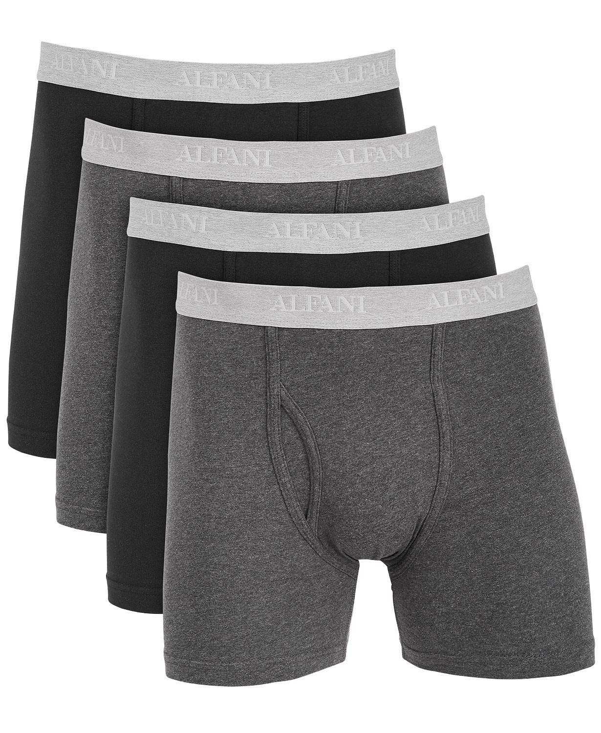 Alfani Men's Stretch Boxer Briefs - Soft Comfortable Underwear for Everyday Wear | Perfect for Workout, Lounge & Travel