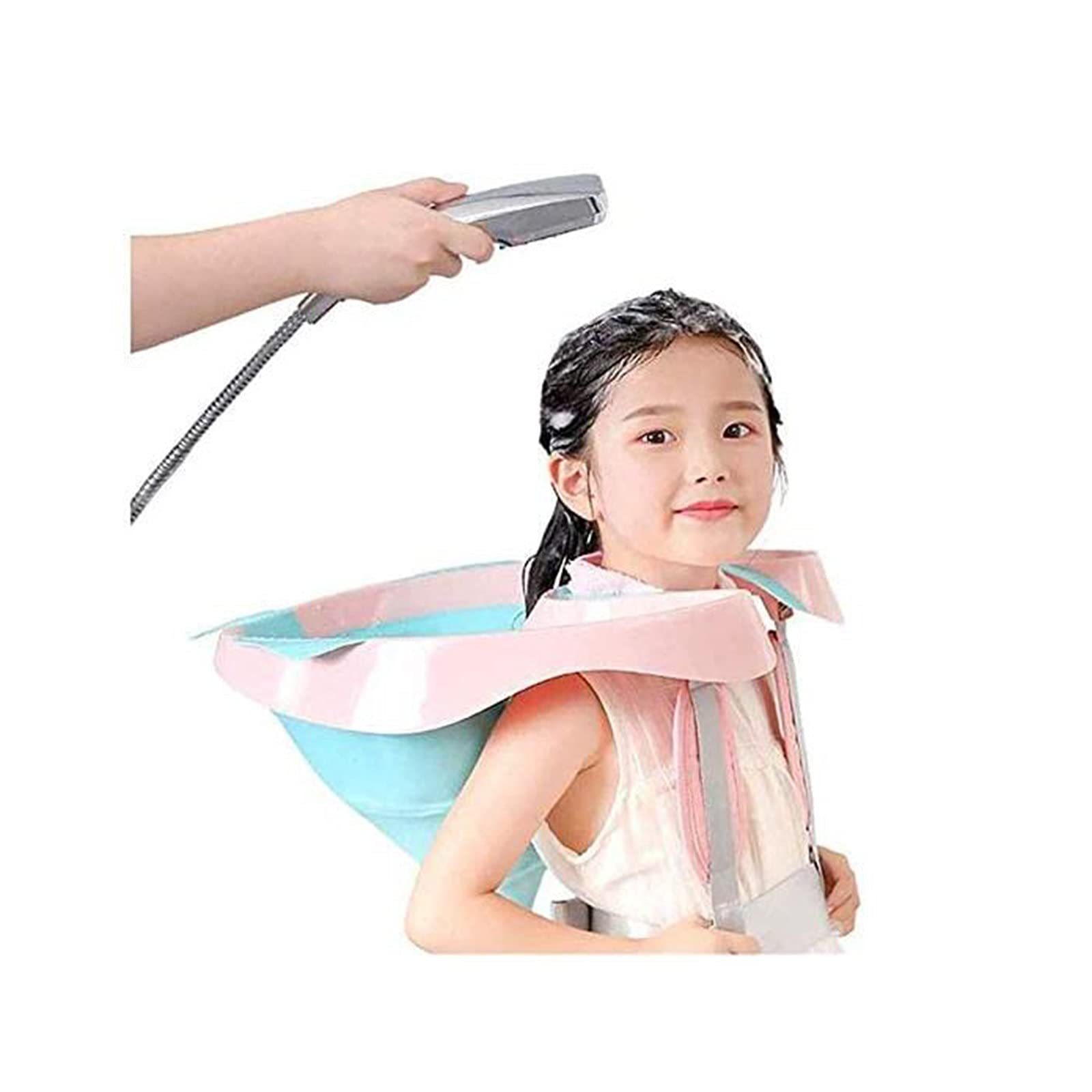 Foldable Portable Sink for Shampoo - Vertical Flush Tray with Drainage Pipe | Lightweight Plastic Hair Washing Basin for Home, Salon & Travel | Perfect for Pregnant Women, Elderly & Kids | Ideal for Bedside Hair Care, Mobile Styling & Home Healthcare