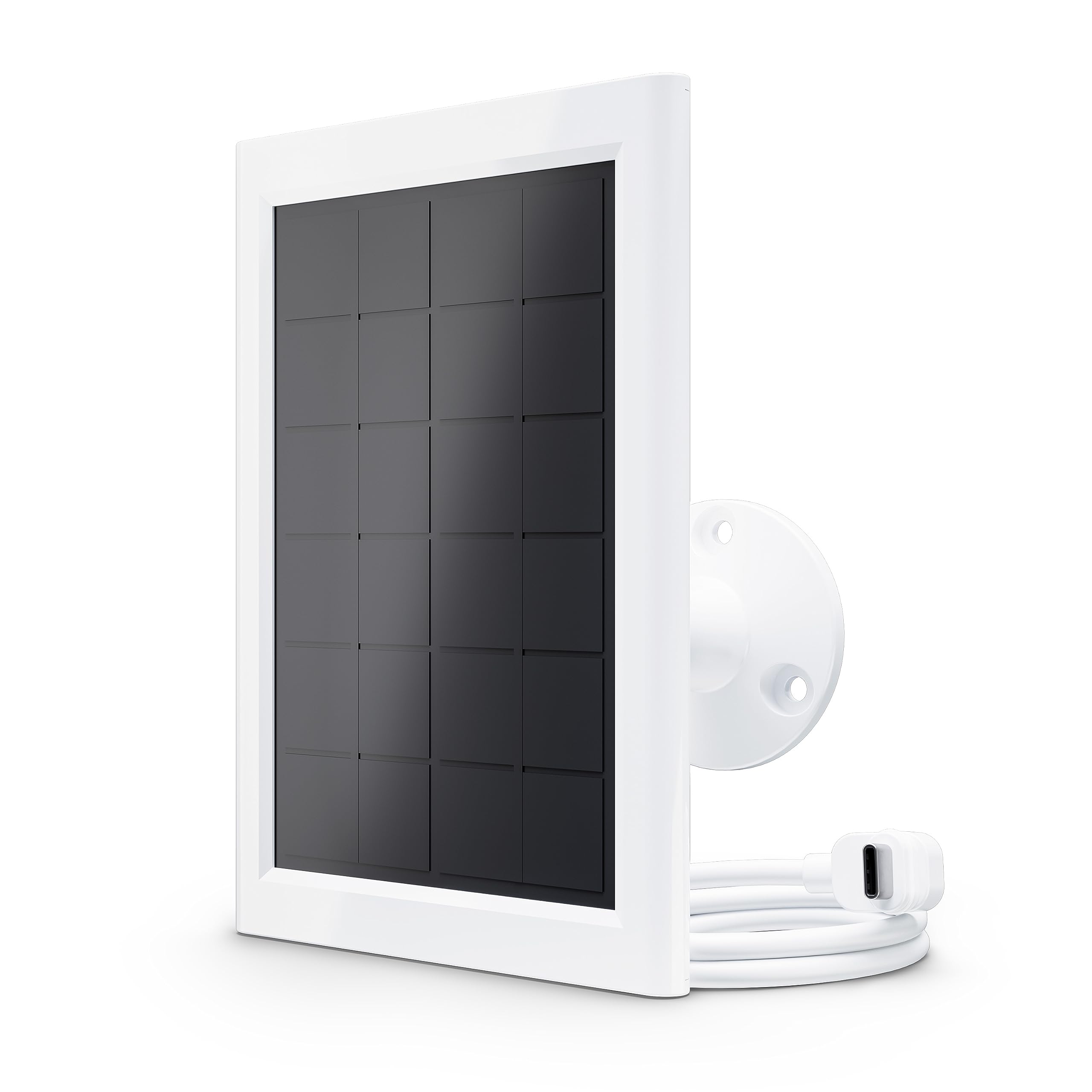 Arlo Essential Solar Panel Charger (2nd Generation) - Certified Accessory for Arlo Essential Outdoor & XL Cameras - Weatherproof Wireless Charging Solution - Perfect for Home Security & 24/7 Surveillance - Model VMA6600 (White)