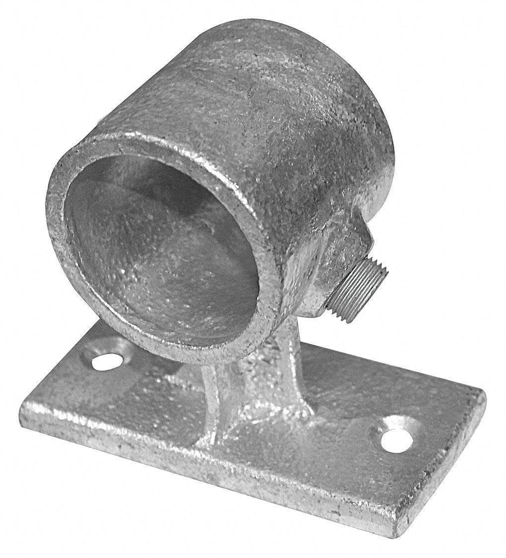 1 Inch NPT Structural Pipe Fitting - Heavy Duty Cast Iron Construction - Silver Finish - Ideal for Industrial Plumbing, Scaffolding & DIY Projects