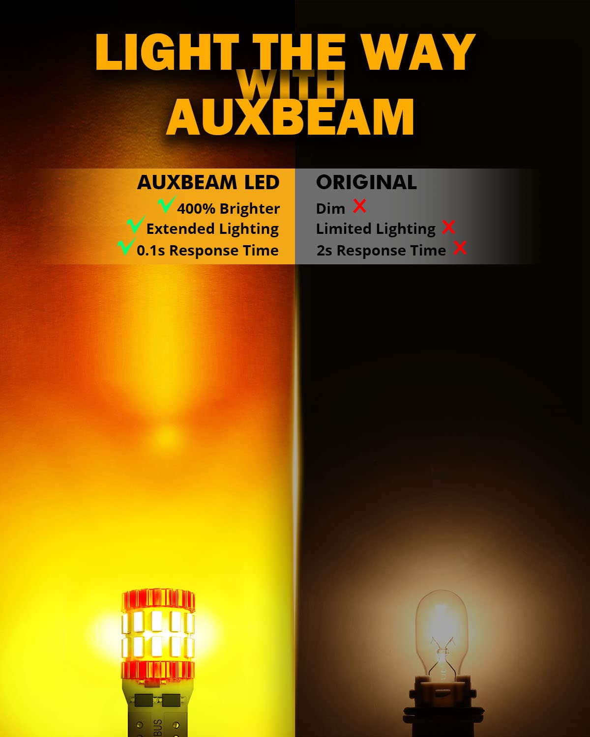 Upgraded 194 LED Bulbs Amber Yellow - 400% Brighter Extremely Bright Canbus Error Free 168 2825 T10 W5W LED Light Bulbs for License Plate Lights, Interior Lights, Dome Map Light (30-SMD, 2PCS) - Perfect for Car Interior Lighting, Motorcycle Accents & DIY Projects