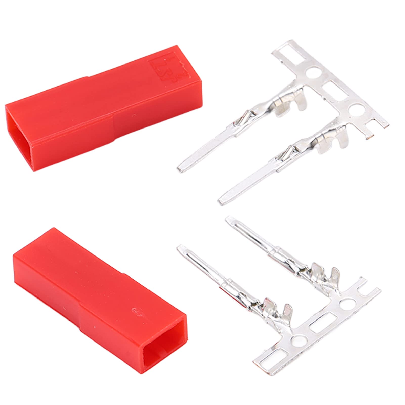 50 Sets JST 2 Pin Connector Kit - Male Pin Header & Housing Wire Connectors for RC Lipo Batteries - DIY Drone, RC Car, and Electronic Projects