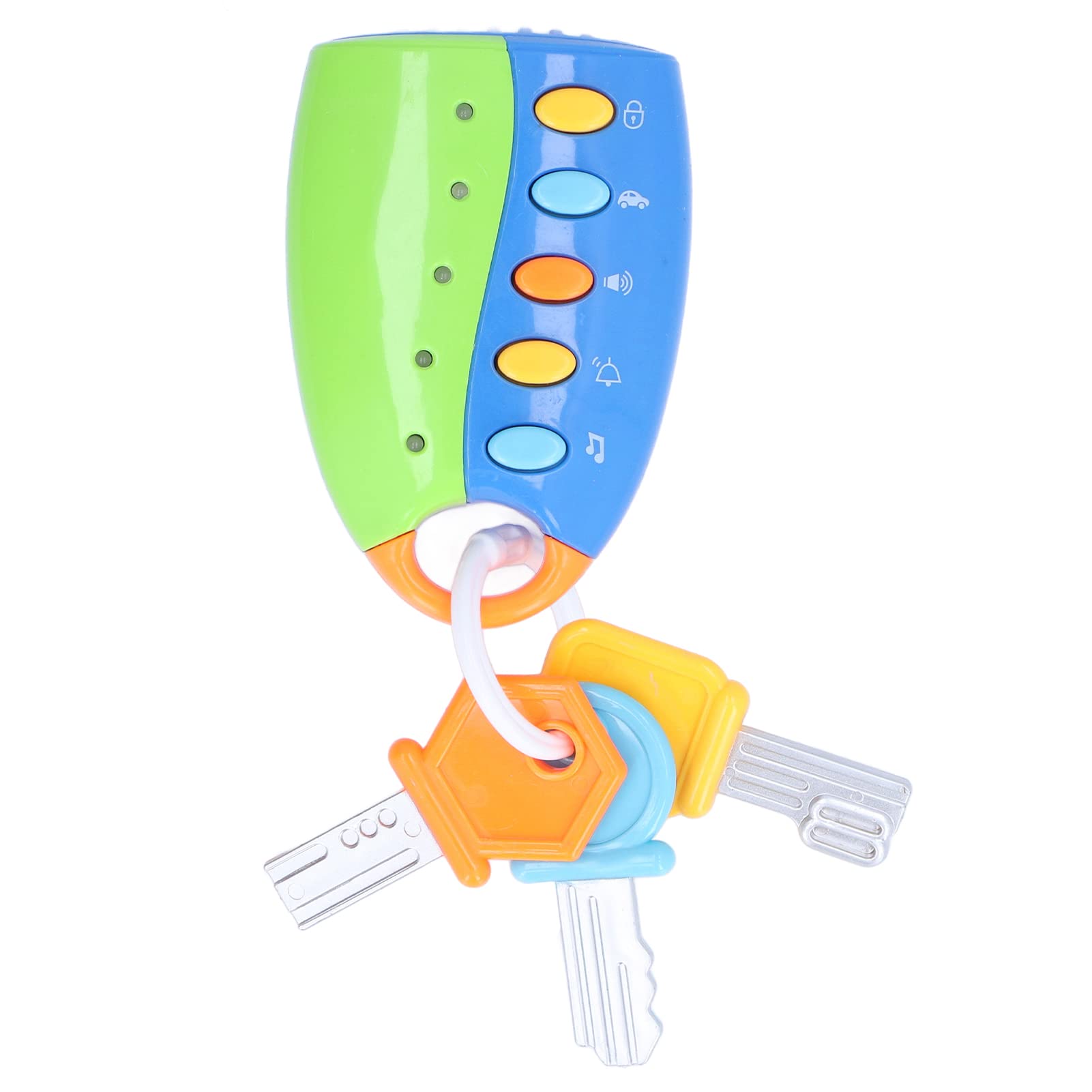 **Realistic Toy Car Key with Lights & Sounds - Remote Control Key Fob for Toddlers 24+ Months - Pretend Play Learning Toy for Babies & Kids (Batteries Not Included) - Perfect for Role Play, Early Learning & Imaginative Play**