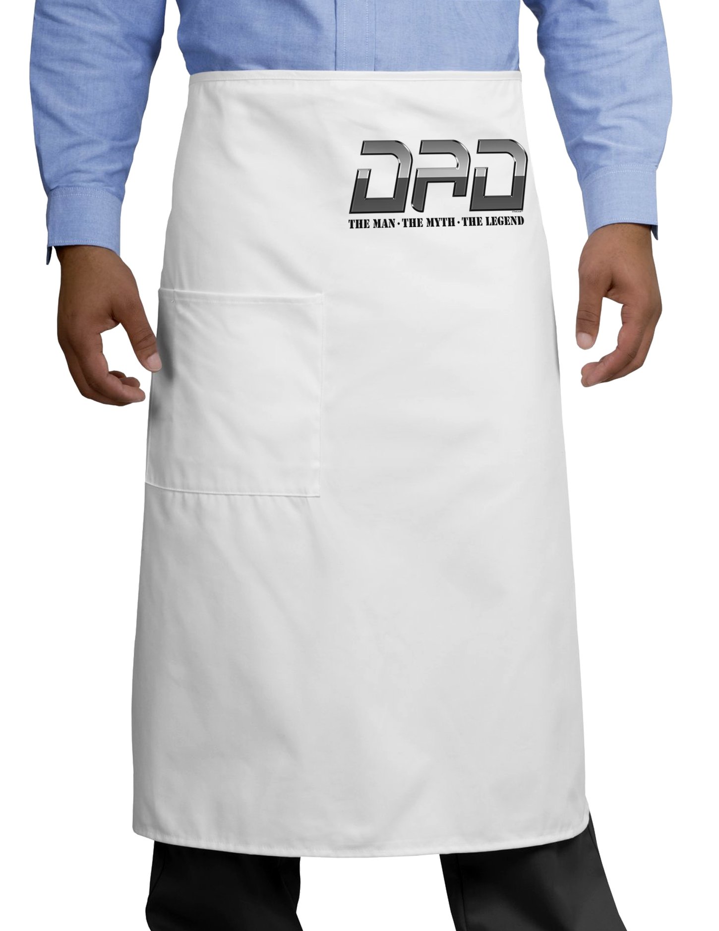 TooLoud DAD Apron - Funny 'Man Myth Legend' Kitchen Apron for Cooking & Grilling - Perfect BBQ, Father's Day & Housewarming Gift for Men