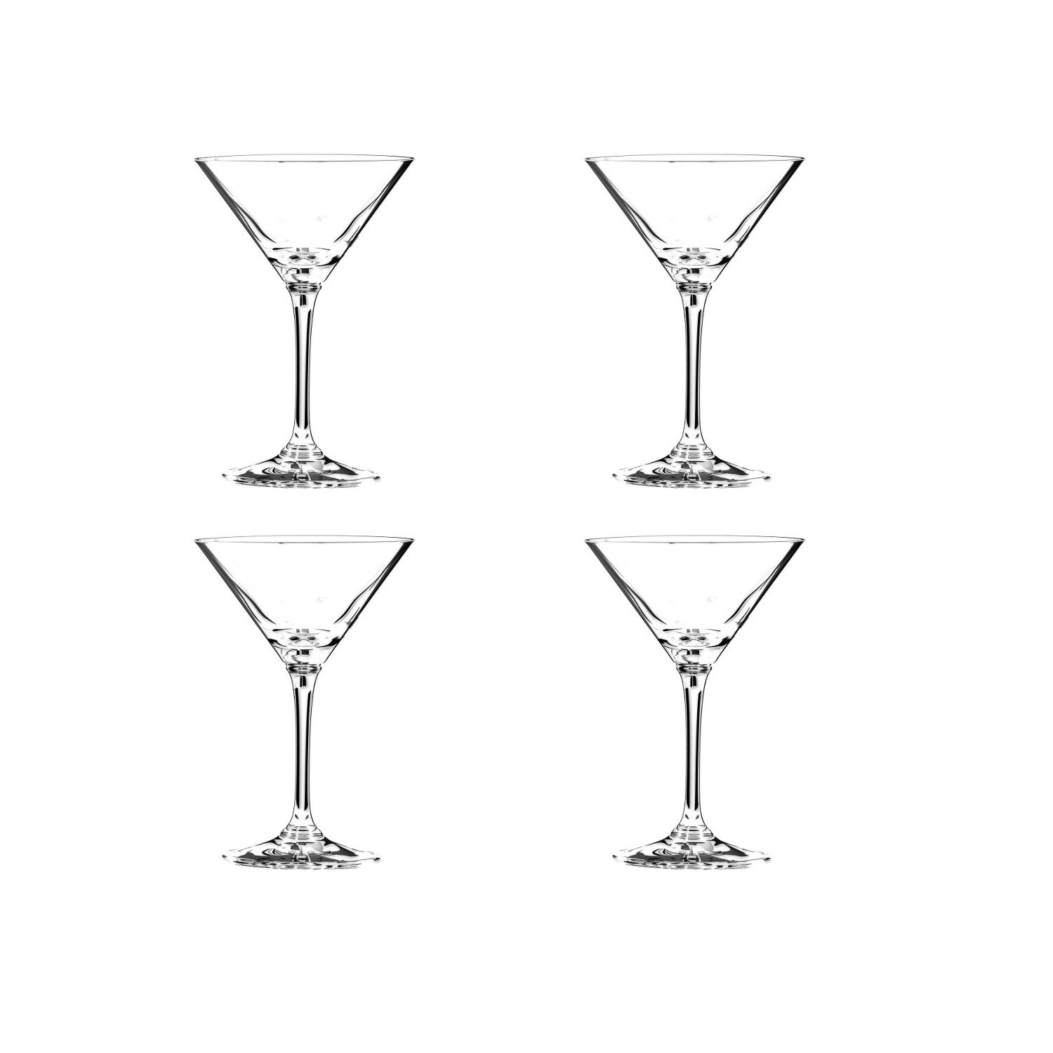 Riedel Vinum Crystal Martini Glasses - Set of 4 Premium Cocktail Glasses for Martinis, Margaritas & Cosmopolitans - Perfect for Home Bars, Parties & Elegant Entertaining