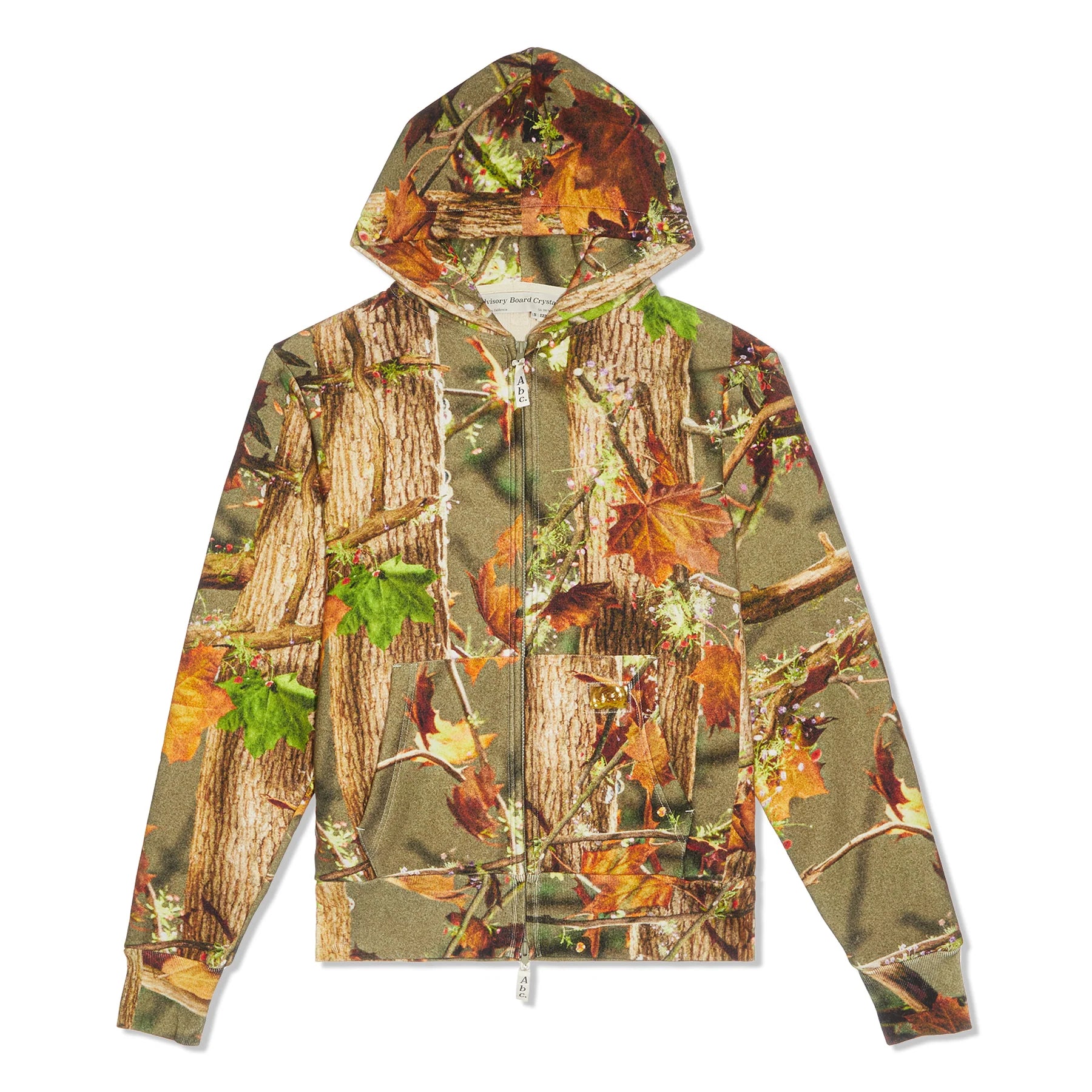 ABC 123 Camo Waffle Zip Up Hoodie - Warm Fleece-Lined Pullover for Men & Women - Perfect for Outdoor Activities, Camping and Casual Wear