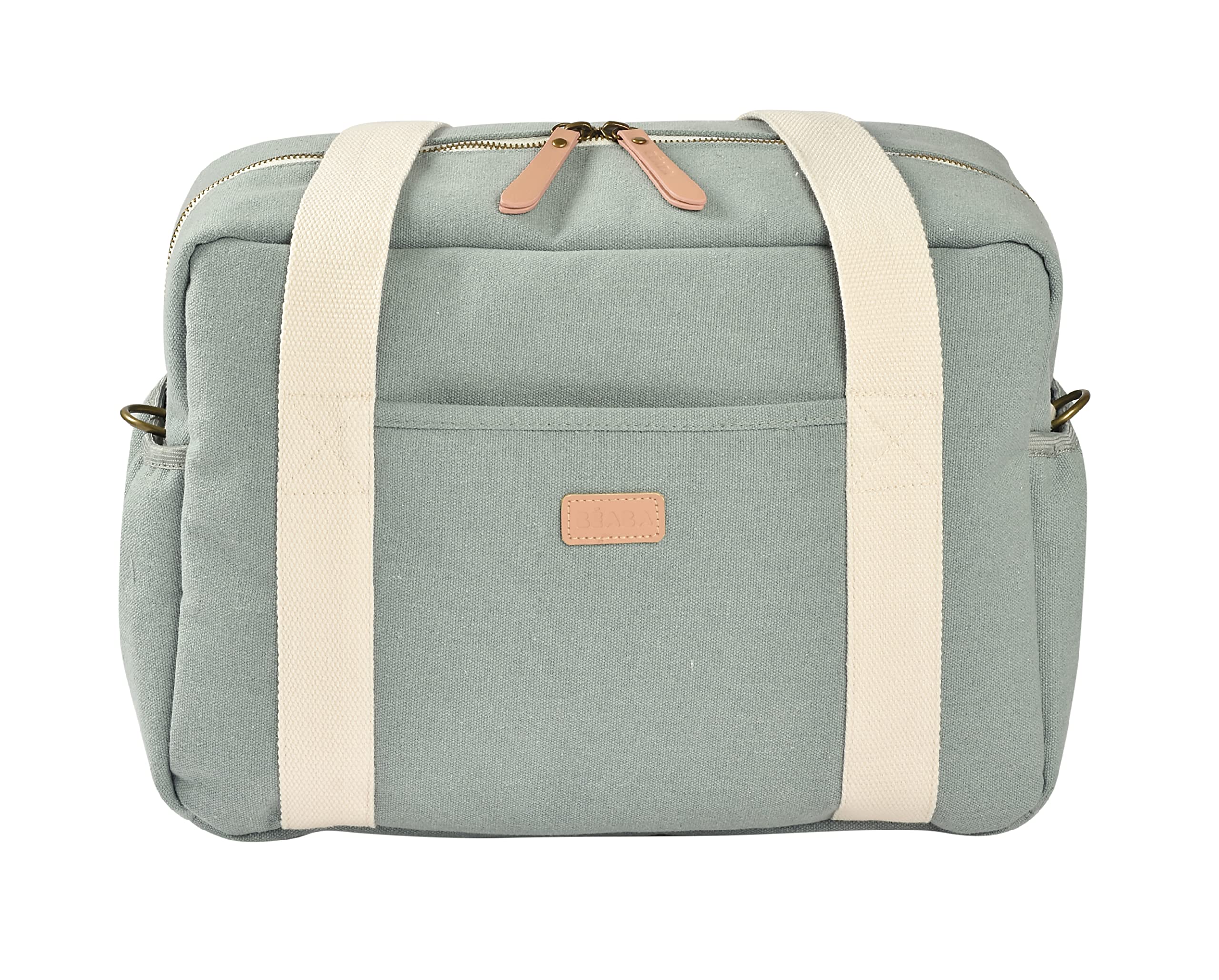 Beaba Paris Large Capacity Baby Diaper Bag with Adjustable Strap for Stroller - Waterproof Travel Diaper Backpack for Moms | Perfect for Daycare, Shopping & Family Outings