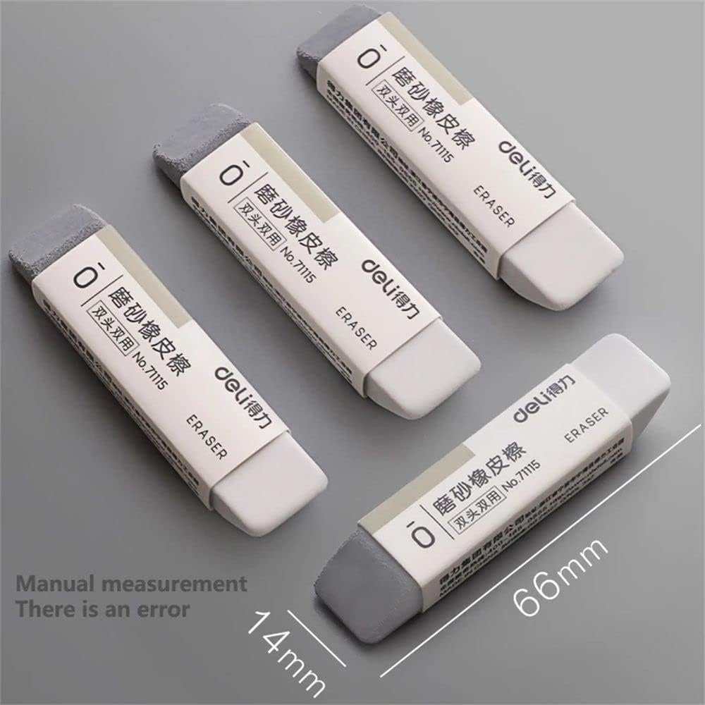 2Pcs Frosted Erasers - Sand Erasers & Matte Ink Erasers for Ballpoint & Fountain Pens - Correction Supplies for Office & School Stationery - Perfect for Homework, Exams, and Professional Documents