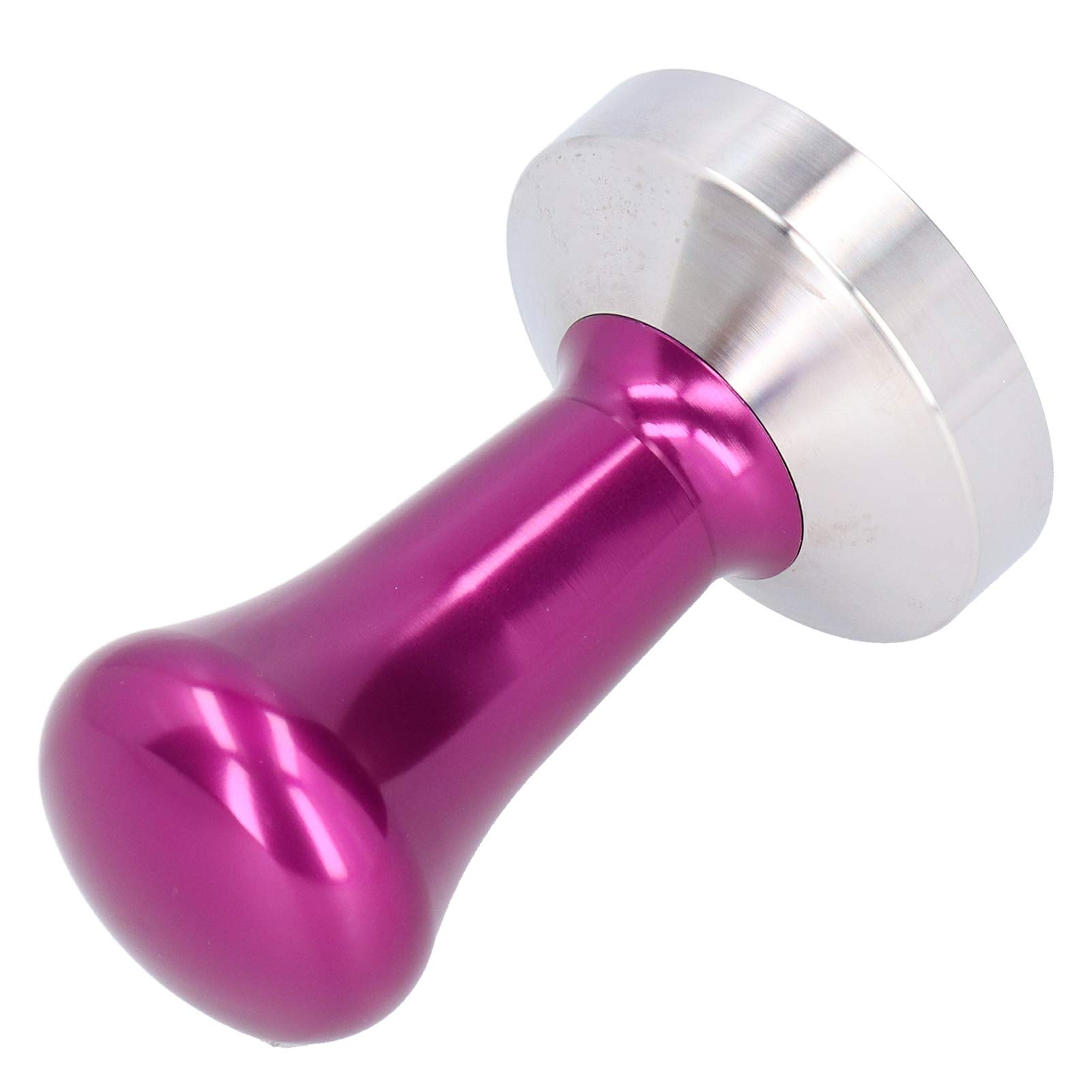 Premium 58mm Coffee Tamper - Flat Base Espresso Tamper for Barista & Home Use, Durable Stainless Steel Coffee Accessory (Rose Red) - Perfect for Espresso Machines & Coffee Shops