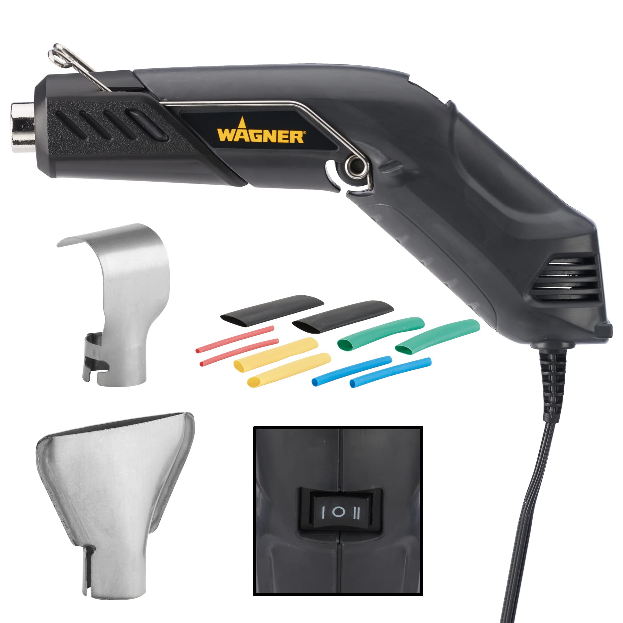 Wagner Spraytech 2410910 HT400 Electric Heat Gun Kit - Dual Temperature 680°F & 450°F for Electrical Wire Repair, Shrink Tubing, Shrink Wrapping, Auto Body Work | Perfect for DIY Projects, Home Repairs & Professional Use