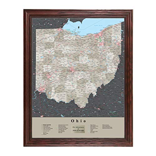 Solid Wood Cherry Red Frame Personalized