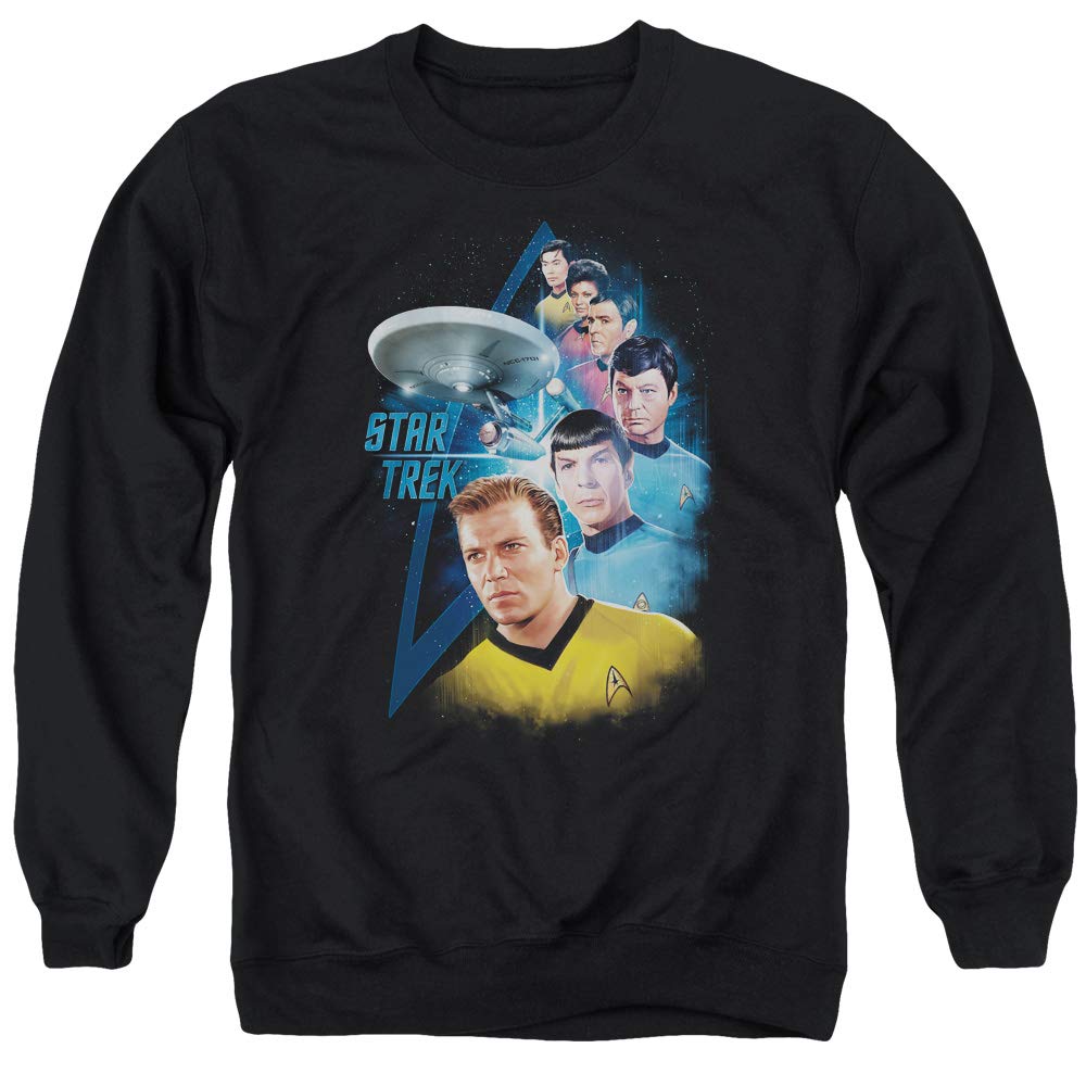 Star Trek Among The Stars Unisex Crewneck Sweatshirt for Men & Women | Sci-Fi Fan Apparel, Casual Wear & Gift for Trekkies