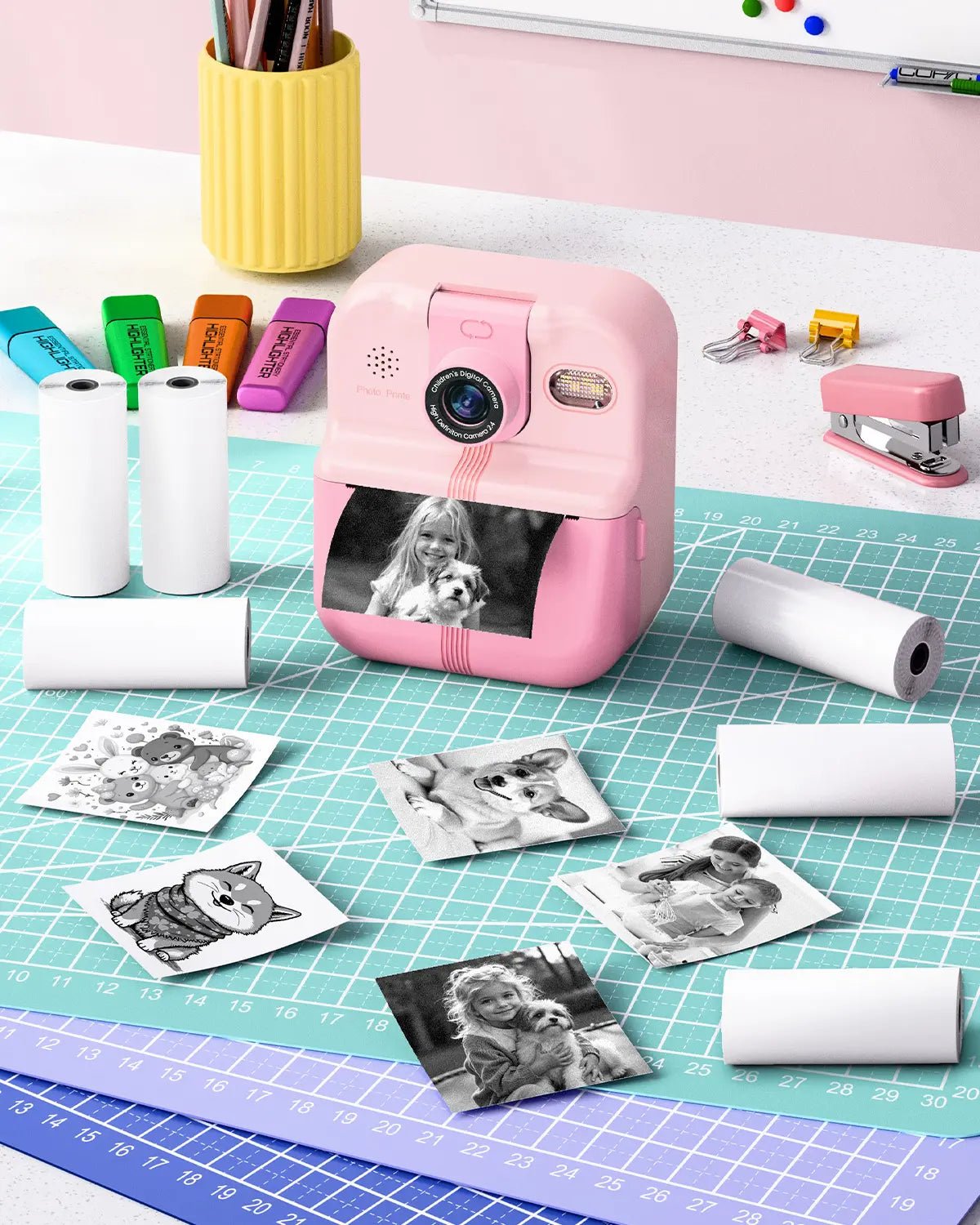 Phomemo 56mm White Thermal Paper Rolls for P02 Instant Camera - Compatible with Receipt Printers, POS Systems & Label Makers - Ideal for Retail, Shipping & Home Office Use