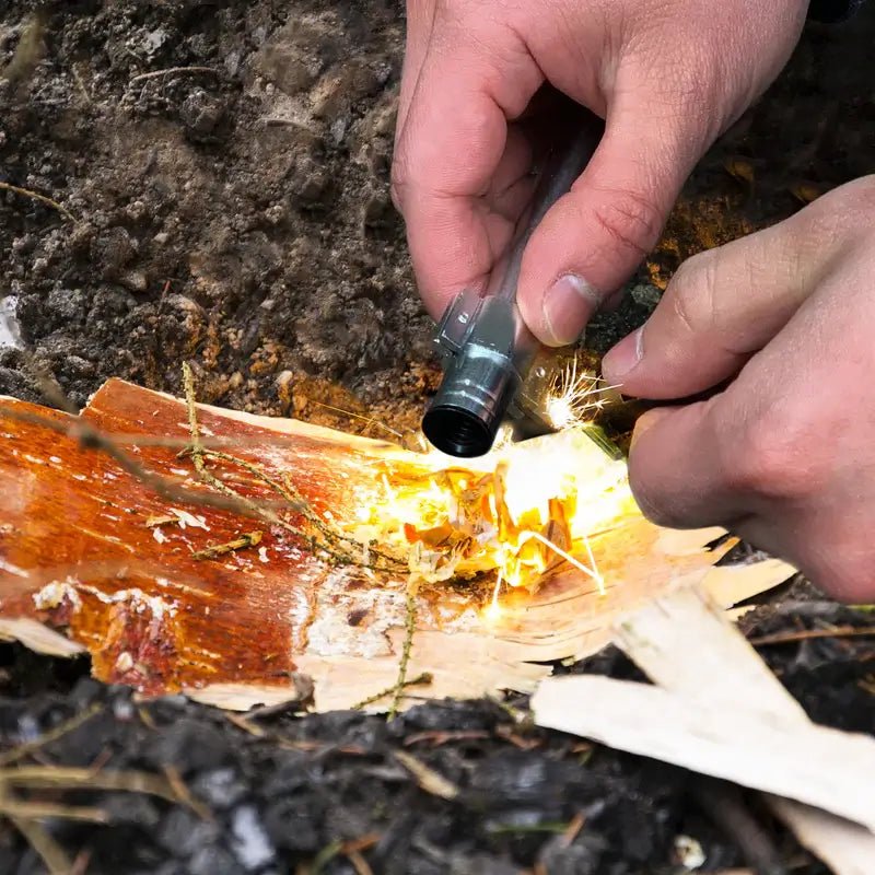Kikkerland Survival Fire Starter - Waterproof & Windproof Emergency Fire Starter Kit for Camping, Hiking, and Outdoor Adventures