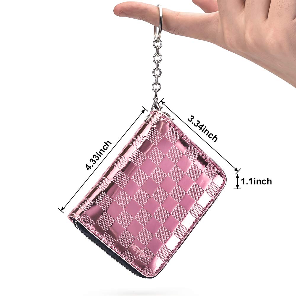 Premium HerriaT RFID Blocking Leather Wallet for Men & Women - Slim Bifold Credit Card Holder with Zipper Coin Pocket & Keychain - Ideal for Travel, Business & Everyday Use