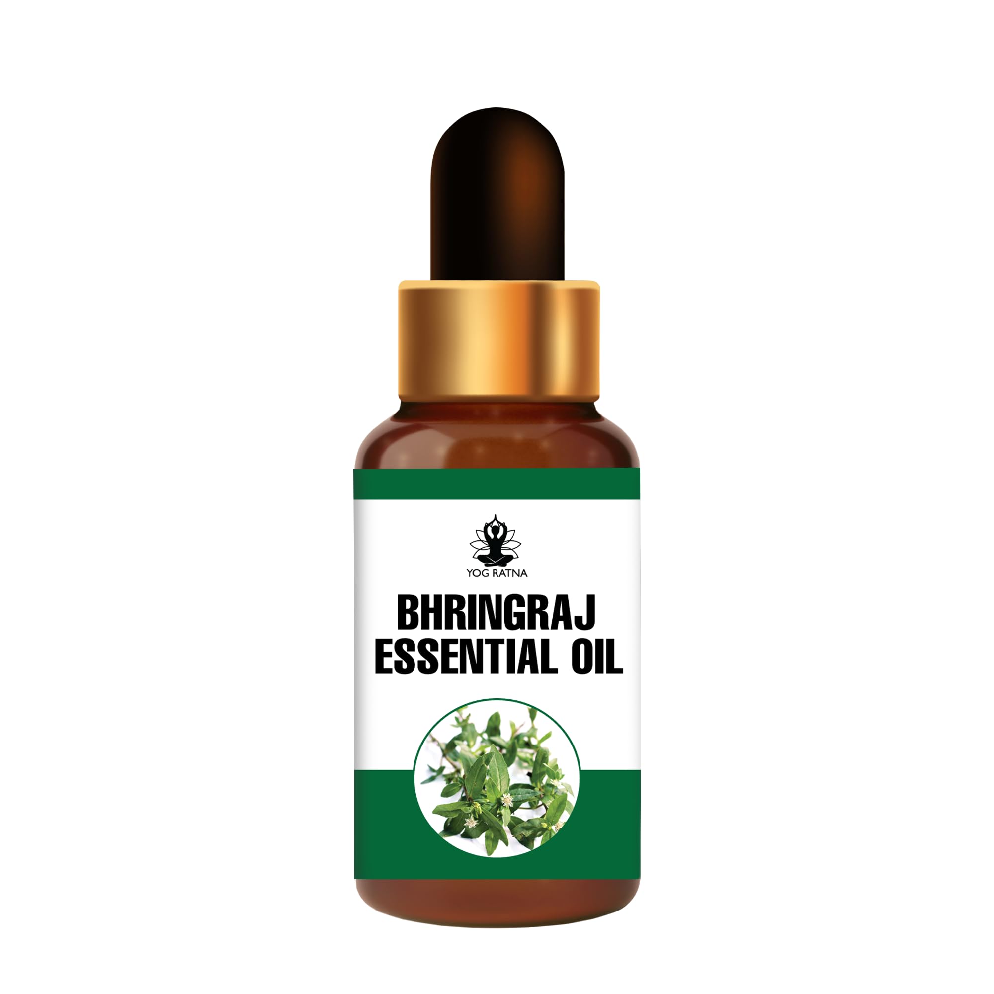100% Pure Natural Bhringraj Essential Oil (30ml) - Cold Pressed Hair Growth Oil for Thicker, Longer & Healthier Hair | Promotes Scalp Health & Reduces Hair Fall | Perfect for Daily Hair Care & Ayurvedic Treatments