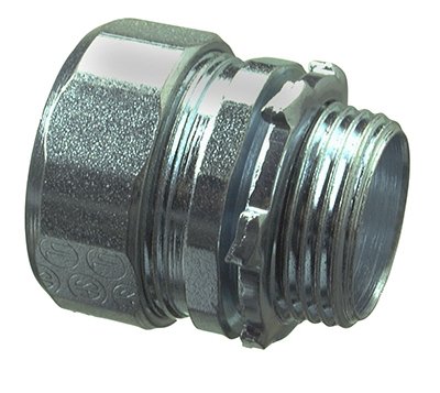 Halex 63510 1 Inch Compression Conduit Connector - Electrical Wiring, Conduit Fittings for Home & Industrial Use