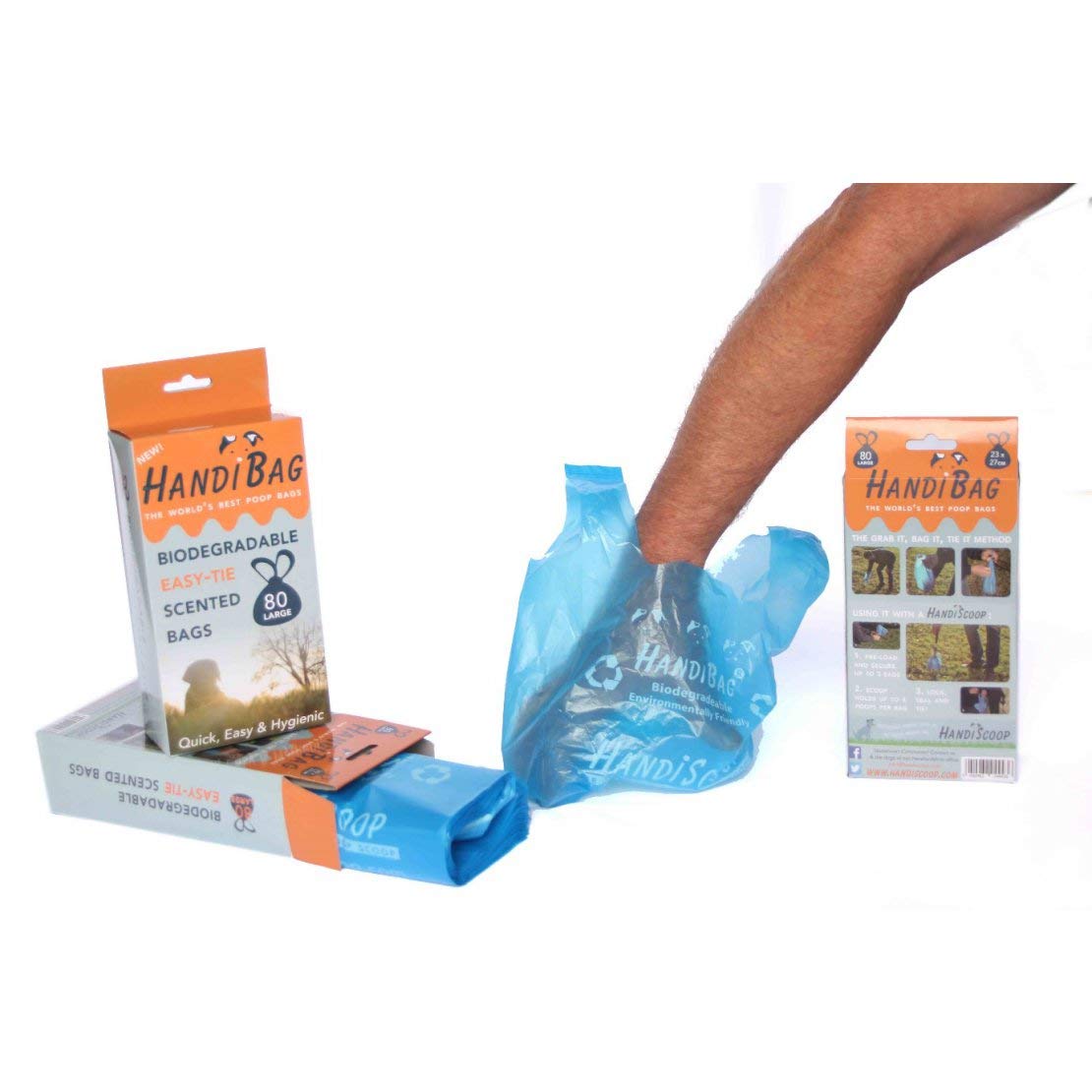 Eco-Friendly Small Pet Waste Bags - 80 Count Biodegradable Poop Bags for Dogs & Cats | Perfect for Pooper Scooper, Walks, Park Cleanup & Travel