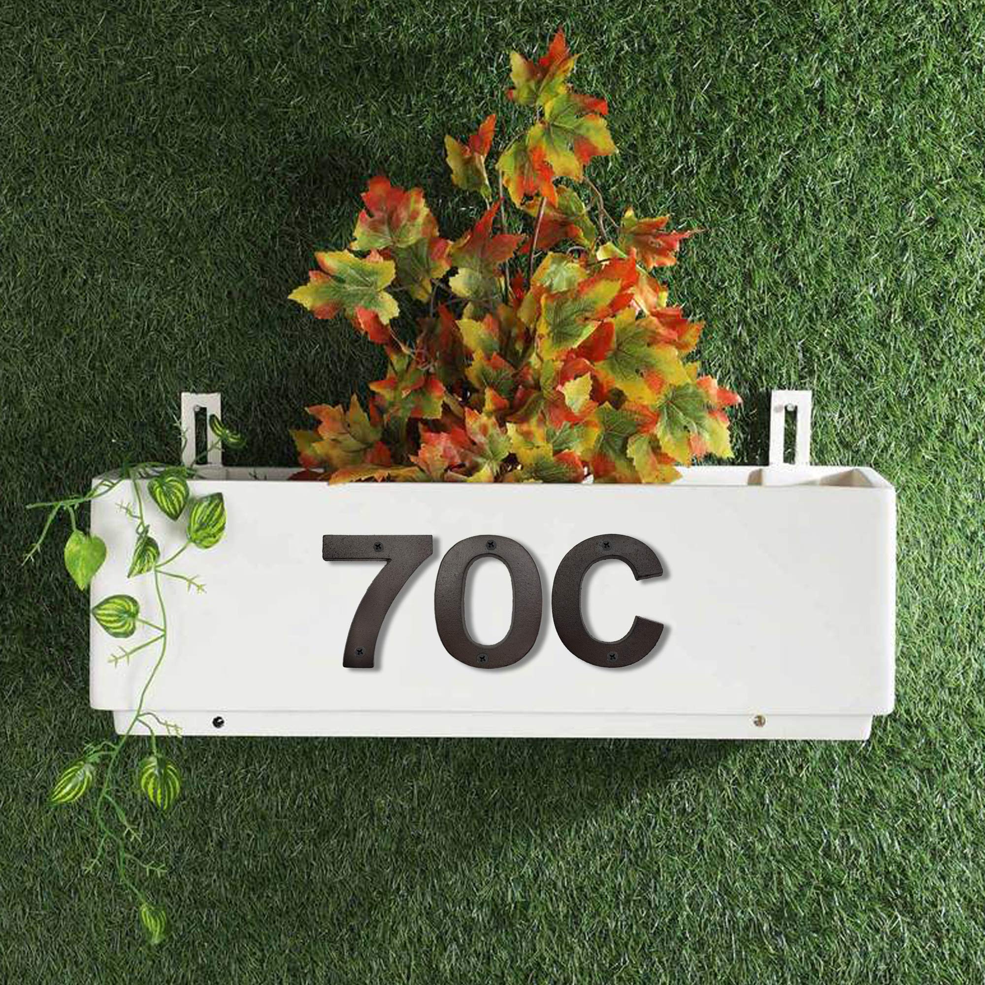 4.9 Inch High Black House Numbers for Outside - Durable Home Address Numbers & Mailbox Numbers (Number 5) - Perfect for Front Door, Porch, Fence & Mailbox Decoration