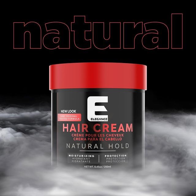 Elegance Hair Cream 8.45 Oz - Nourishing & Moisturizing Hair Treatment for All Hair Types | Protects & Repairs Dry, Damaged Hair | Perfect for Daily Styling & Frizz Control