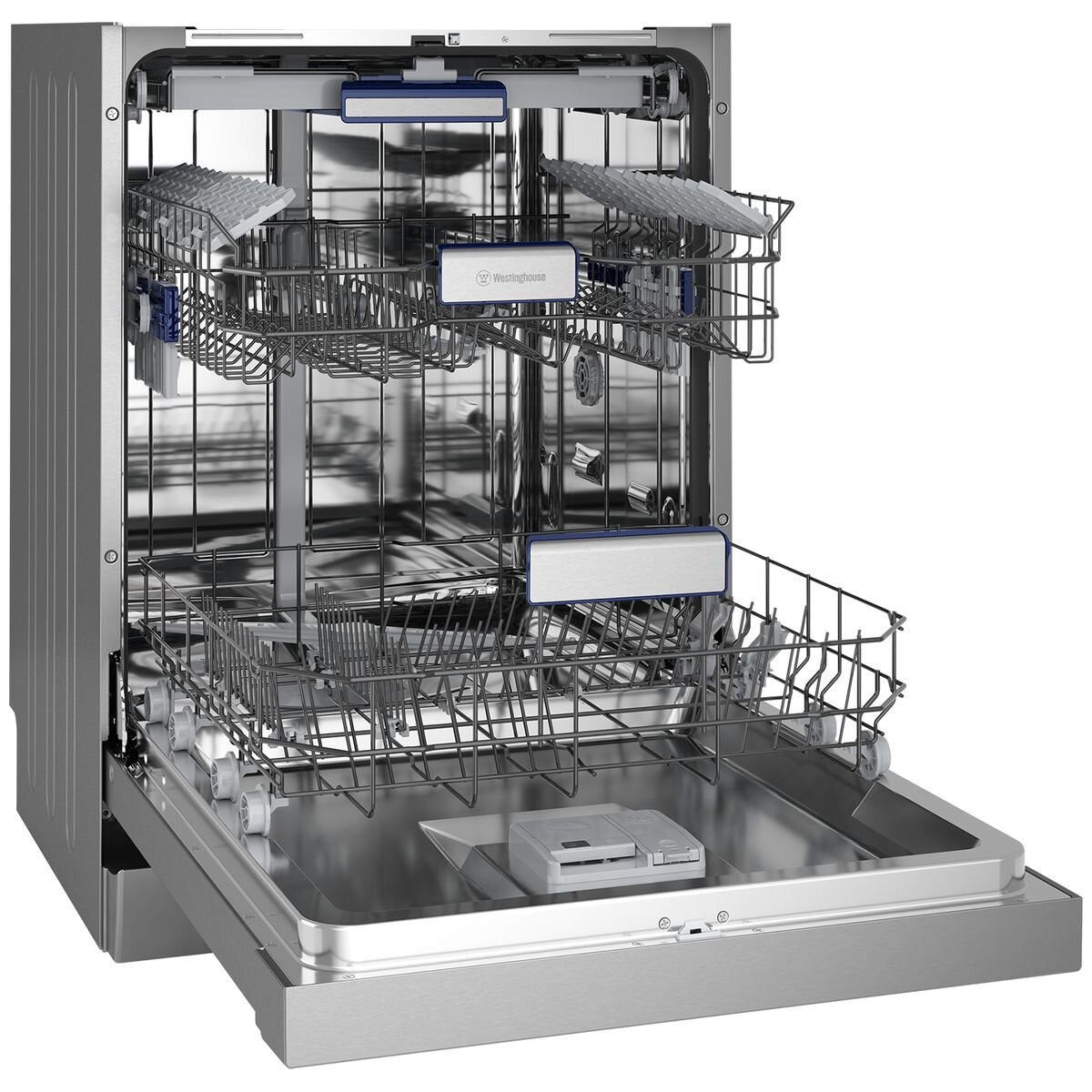 Westinghouse 60cm Freestanding Dishwasher with Sensor Wash Technology | Stainless Steel WSF6608XB | Perfect for Small Kitchens & Apartments