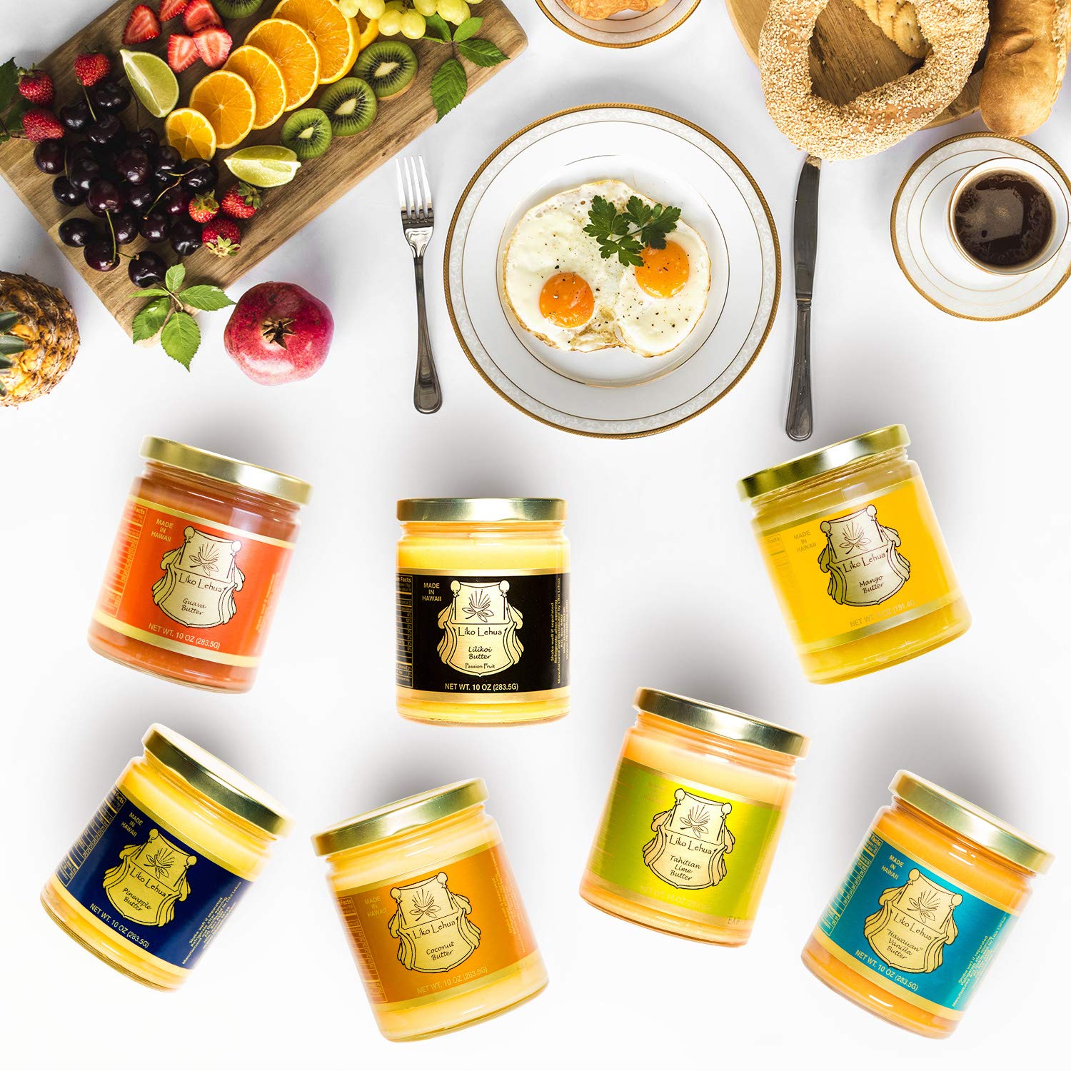 LIKO LEHUA Lilikoi Fruit Butter - 10oz Hawaiian Passion Fruit Spread | Perfect for Toast, Yogurt & Smoothies | All-Natural Tropical Flavor