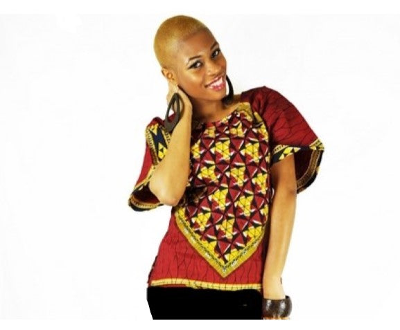 Stylish African Print Anakara Buba Top for Women | Dupsies Oleku DP3786T | Perfect for Cultural Events, Weddings & Festive Occasions