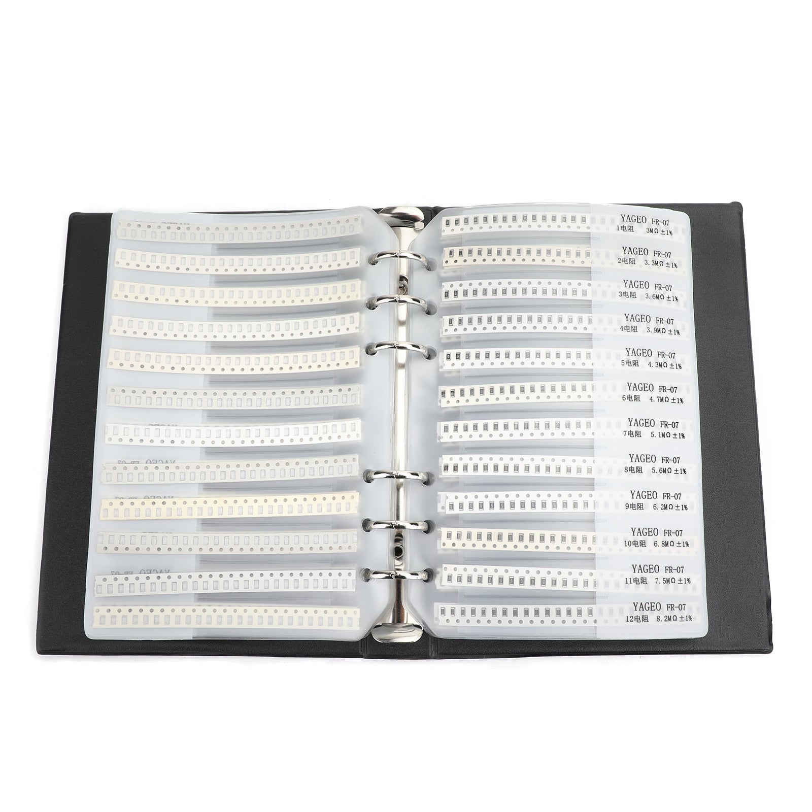 1% SMD Chip Resistor Kit - 170 Values (0201 0805 1206 0402 0603) with Capacitor Sample Book - Perfect for Electronics Repair, DIY Projects & Circuit Prototyping