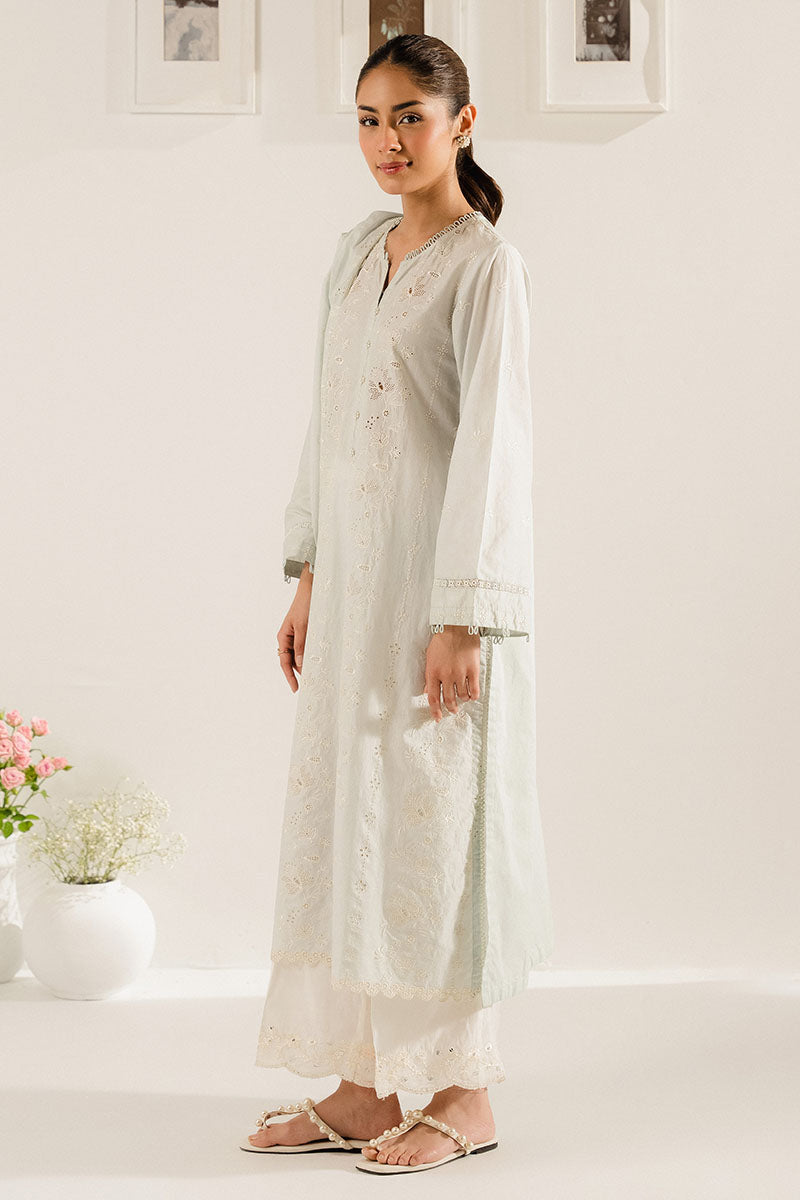 AZALEA 2-Piece Set (Embroidered Cotton Shirt & Dupatta Scarf) - Elegant Indian Ethnic Wear for Women, Perfect for Weddings, Festivals & Special Occasions