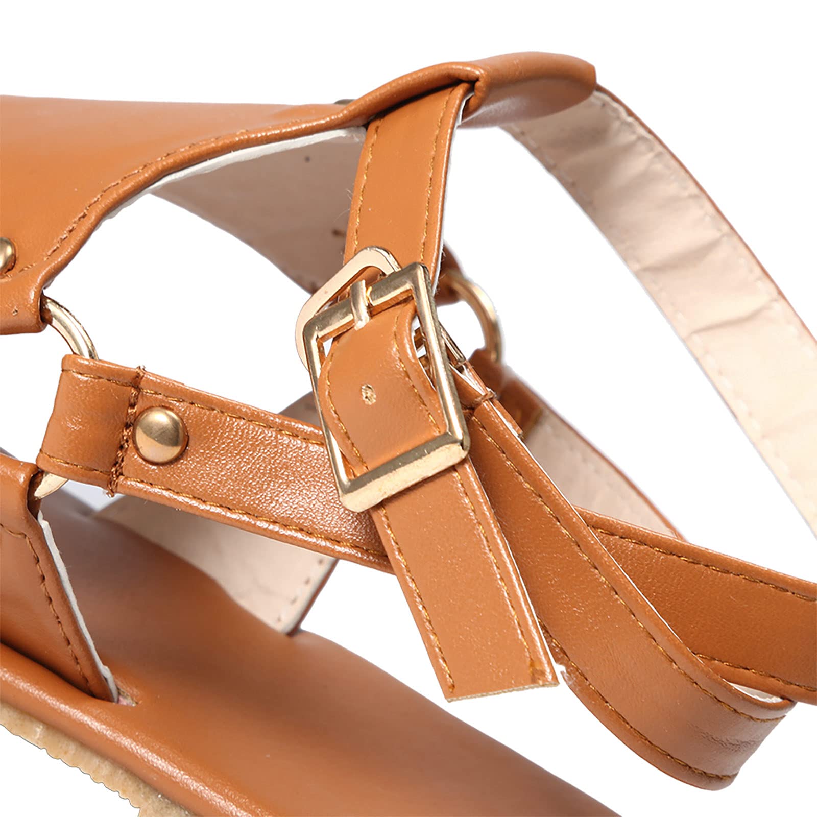Women's Dressy Buckle Strap Flat Sandals - Comfortable Casual Summer Shoes for Beach, Travel & Everyday Wear | Breathable & Lightweight Sandals for Women