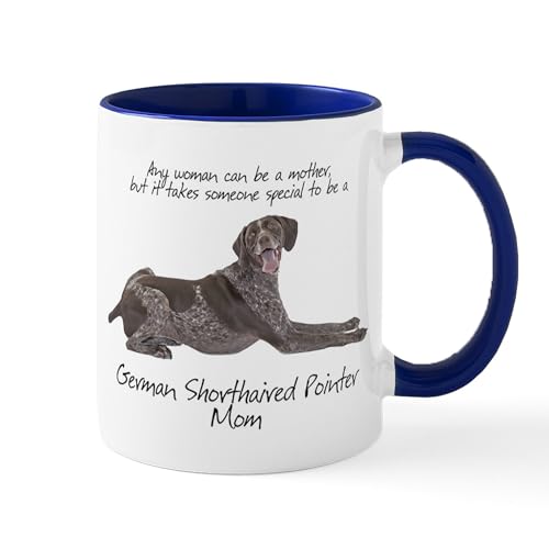 White/Navy Inside - Pointer Mom Mug