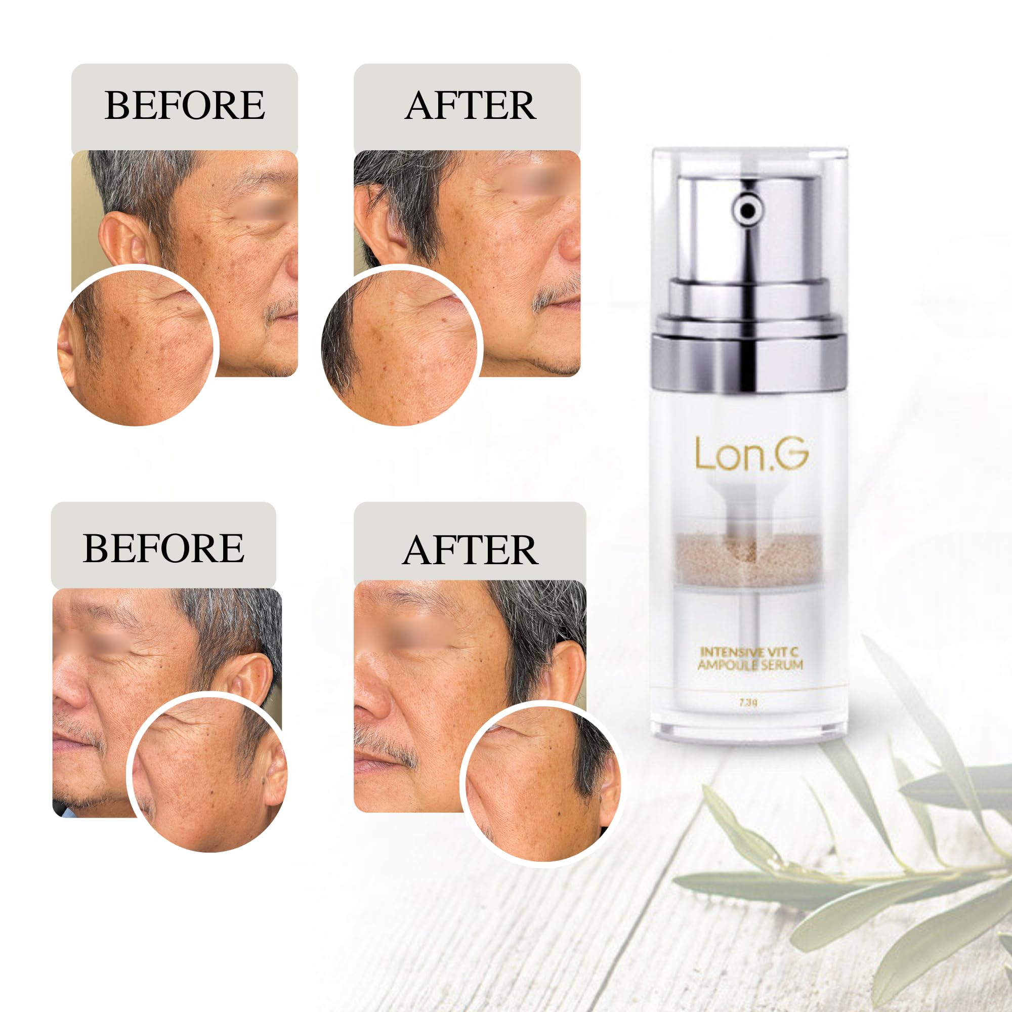 Best Intensive Vitamin C Ampoule Serum with Niacinamide & Glutathione - 5-Week Set for Wrinkle Reduction & Brightening | Anti-Aging Skincare for Day & Night Use