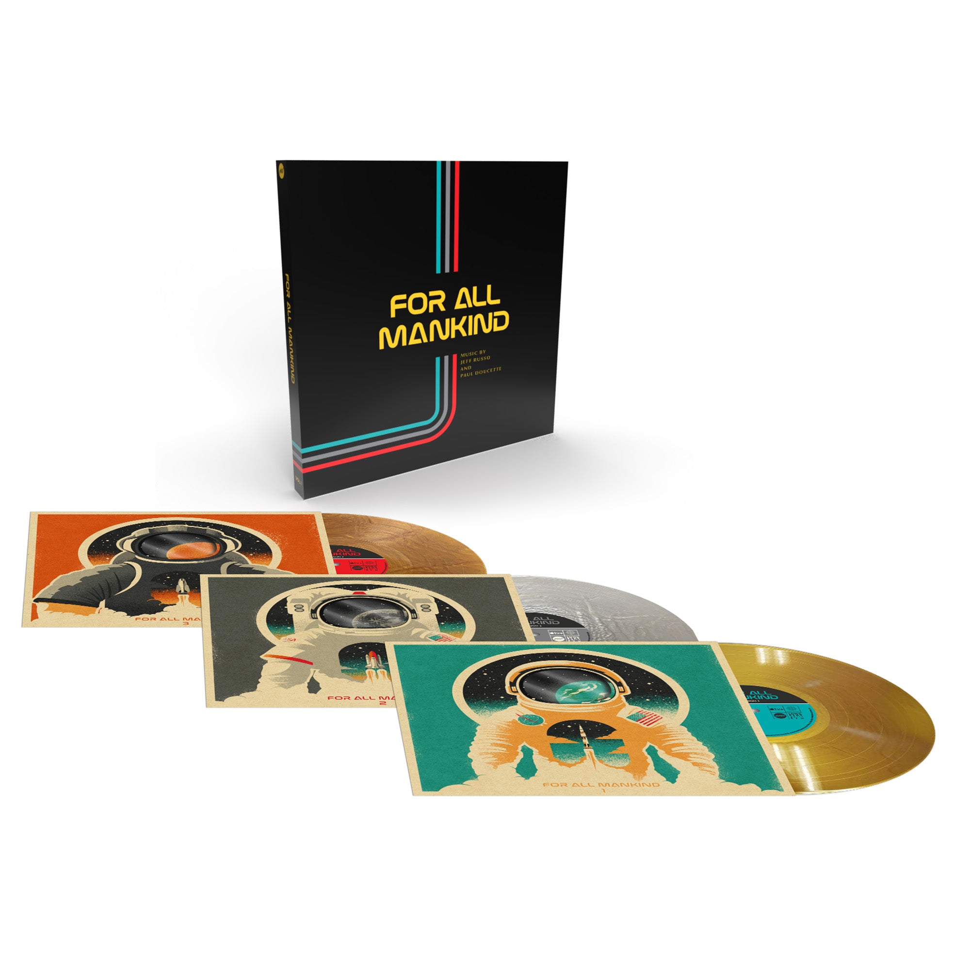For All Mankind: Seasons 1-3 Soundtrack (3XLP Vinyl) - Apple TV+ Original Series Music - Perfect for Sci-Fi Fans & Vinyl Collectors