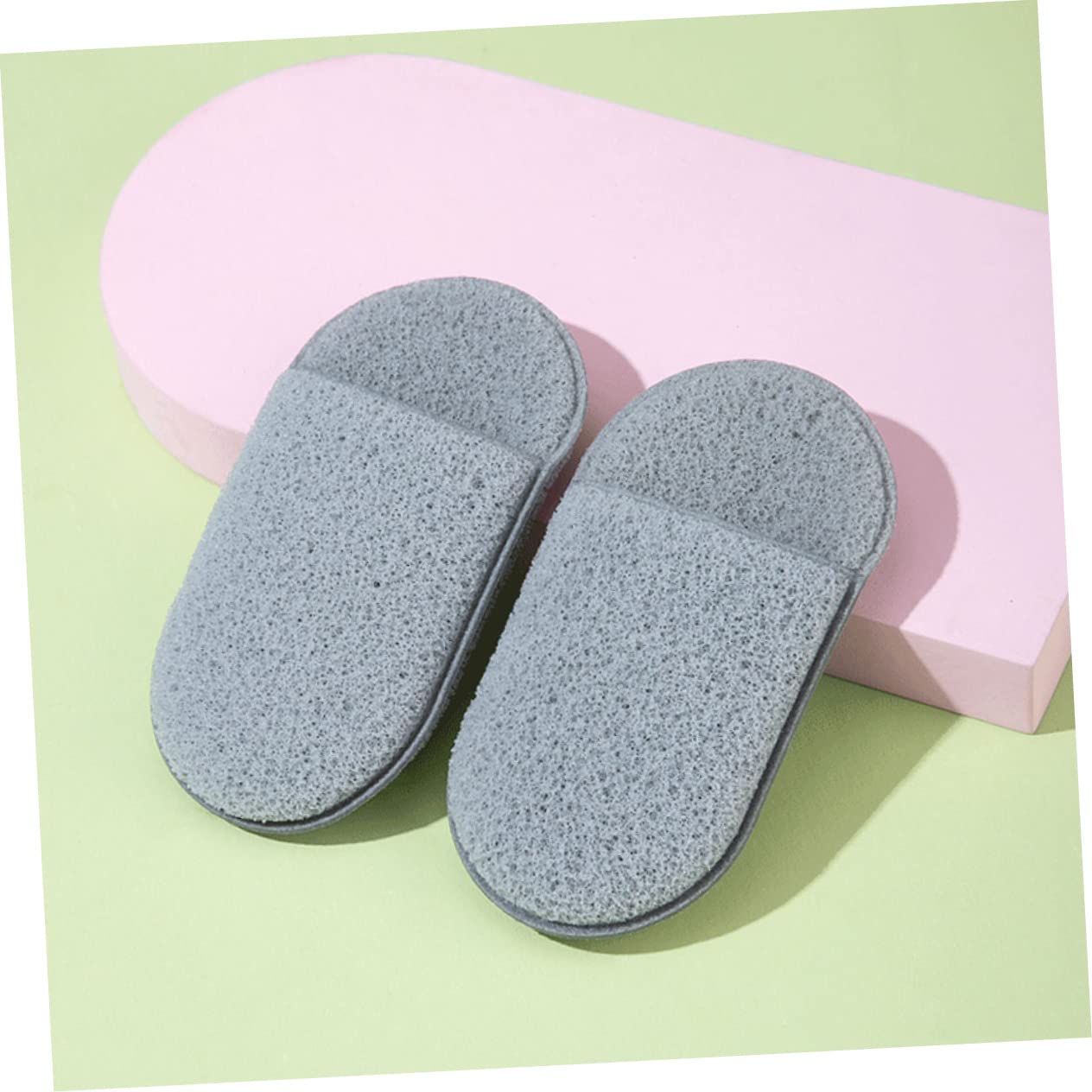 FRCOLOR Natural Facial Cleansing Sponges - Gentle Makeup Remover Pads & Exfoliating Scrubber for Daily Skincare Routine | Soft Washable Reusable Beauty Tools for Sensitive Skin