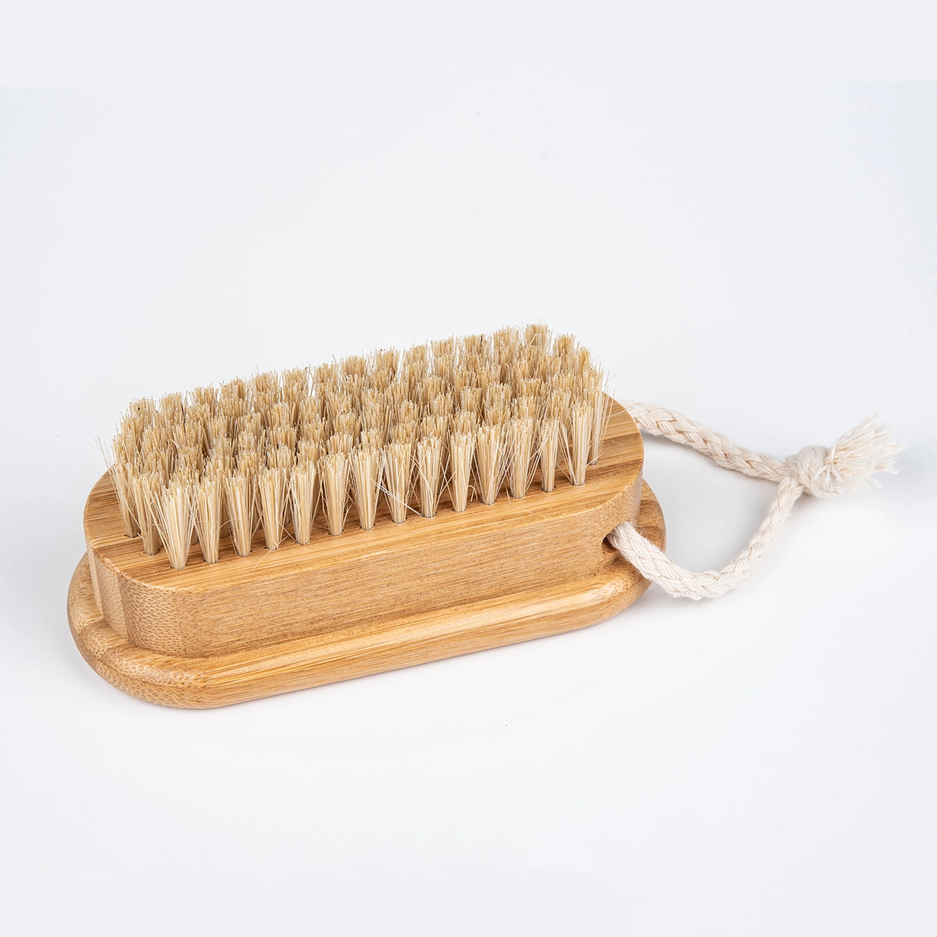 Natural Bamboo Nail Brush with Soft Bristles - Eco-Friendly Hand & Foot Cleaning Tool for Spa, Pedicure & Home Hygiene Care