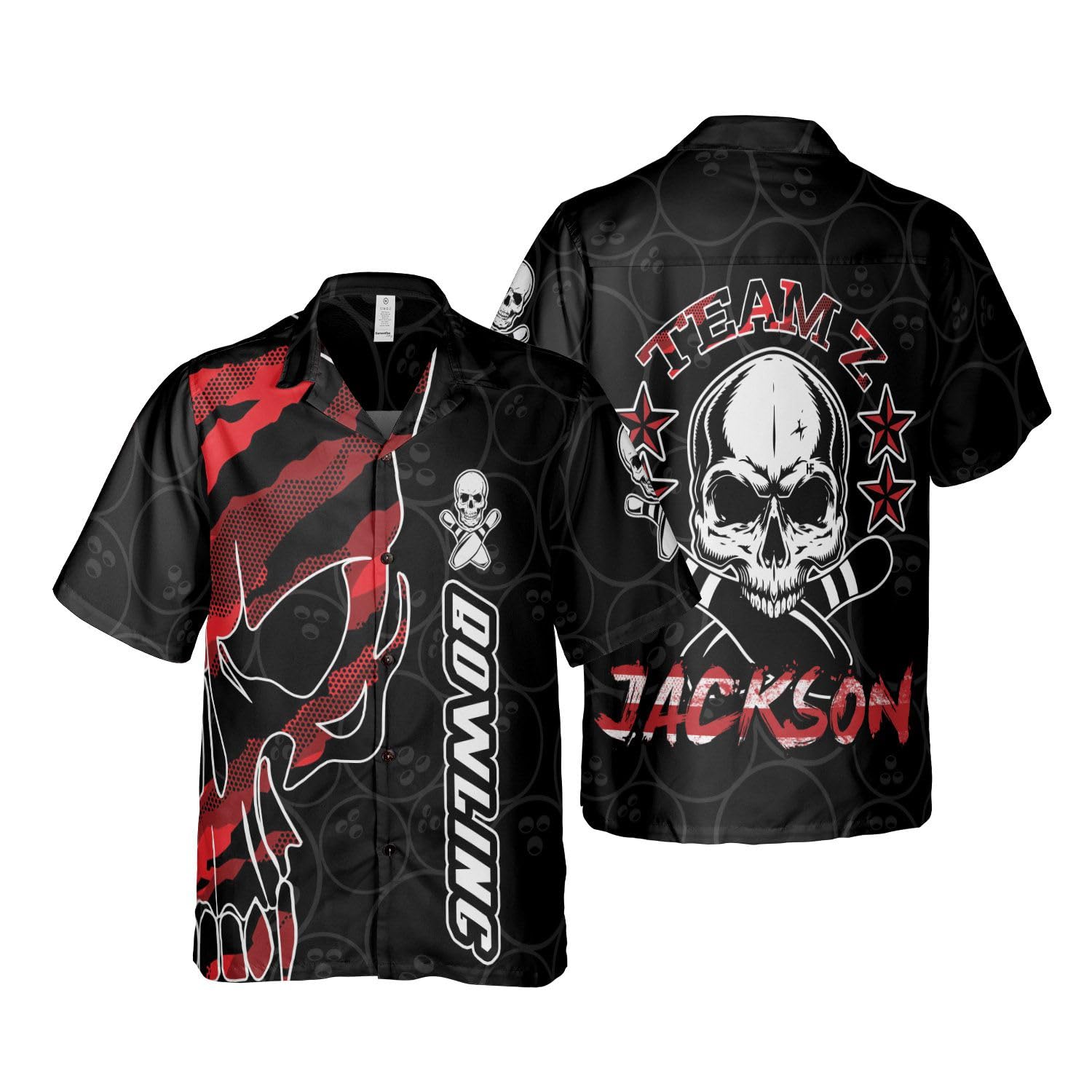 Custom Personalized Bowling Shirts with Names for Men & Women - Stylish Hawaiian Bowling Shirts for Team Uniforms & League Play - Perfect for Bowling Parties & Casual Wear