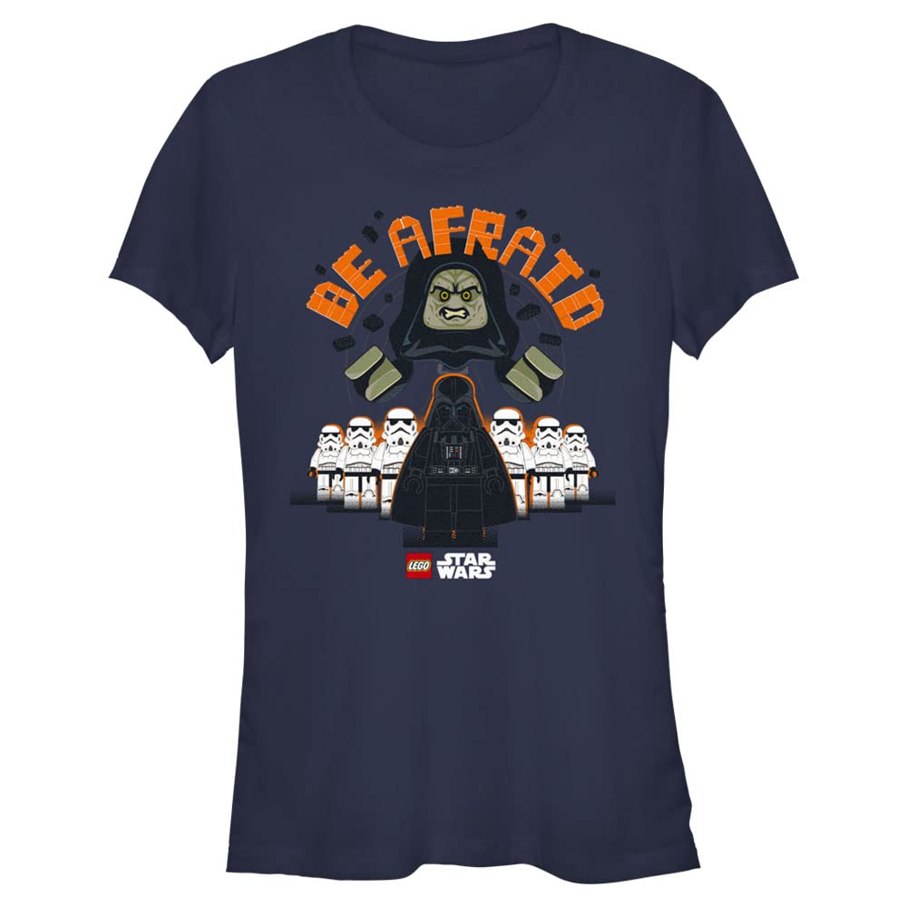 Women's Lego Star Wars Be Afraid Short Sleeve T-Shirt | Fifth Sun Graphic Tee for Women | Casual Wear, Cosplay & Gift for Star Wars Fans