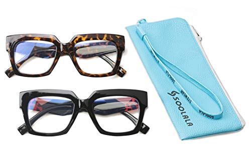 2 Pairs /Anti Blue - Black+leopard