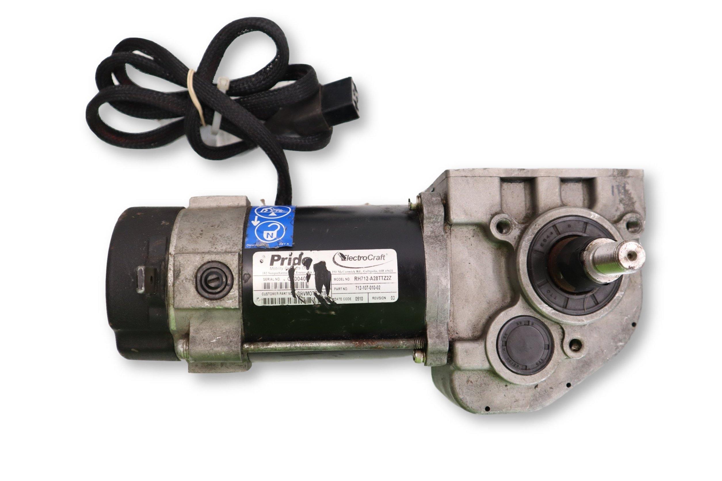 Pride Mobility ElectroCraft Motors for Quantum 6000Z & 6400Z Power Wheelchairs | DRVMOTR1319 & DRVMOTR1318 | Replacement Parts for Mobility Scooters & Electric Wheelchairs