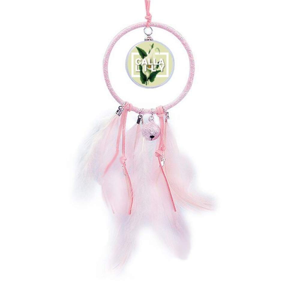 Elegant Calla Chic Fashion Dream Catcher with Small Bells - Boho Bedroom Decor for Wall Hanging, Nursery, and Home Aesthetic