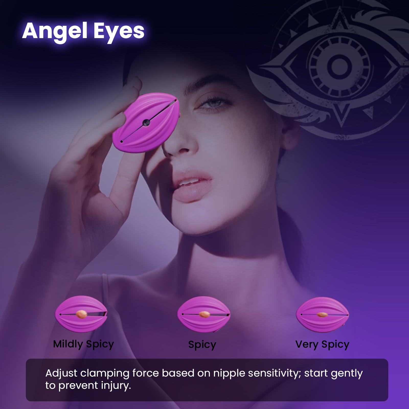 Remote Control Vibrating Nipple Clamps - 10 Powerful Vibration Modes, Lightweight BDSM Toys for Couples & Adults, Sensual Pleasure Wearable Sex Toy for Women | Perfect for Spicing Up Bedroom Play, BDSM Scenes & Intimate Couples Games